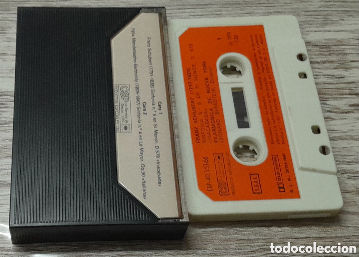 Casetes antiguos: SCHUBERT / MENDELSSOHN - Foto 2