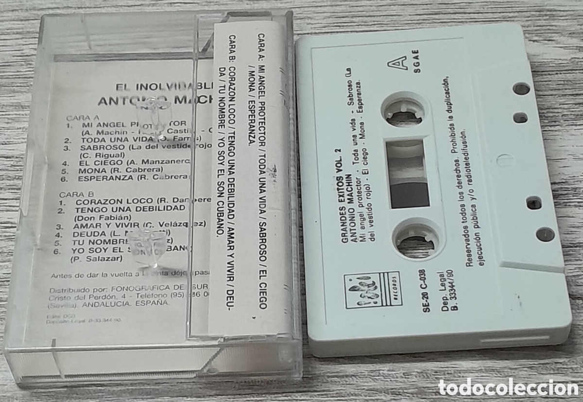 Casetes antiguos: ANTONIO MACHIN EL INOLVIDABLE VOL 2 - Foto 2