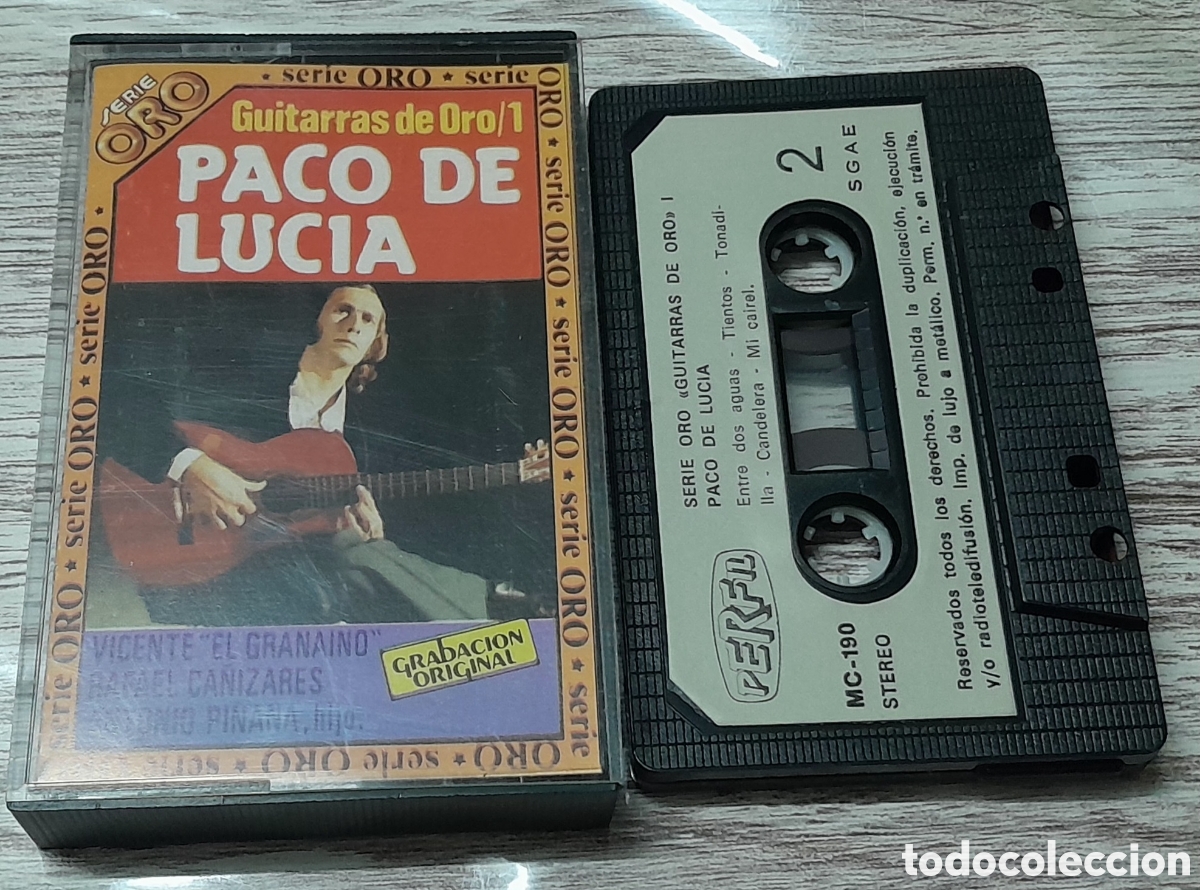 Casetes antiguos: PACO DE LUCIA - GUITARRAS DE ORO 1 - Foto 1