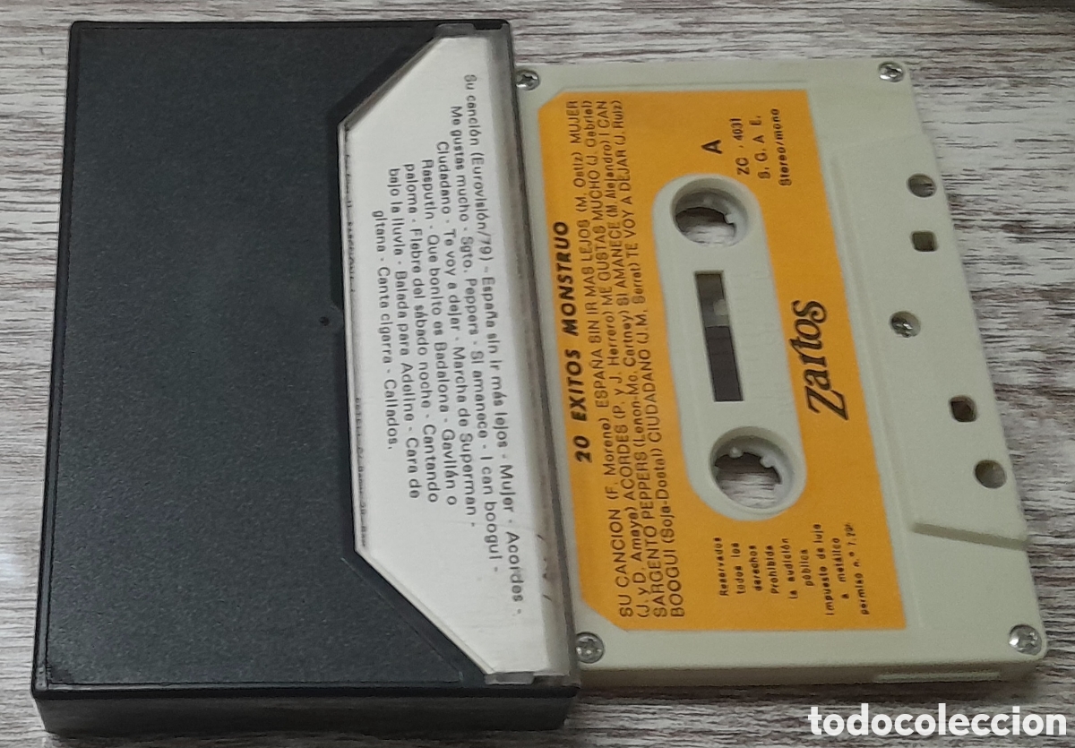 Casetes antiguos: LOS 20 EXITOS MONSTRUO - Foto 2