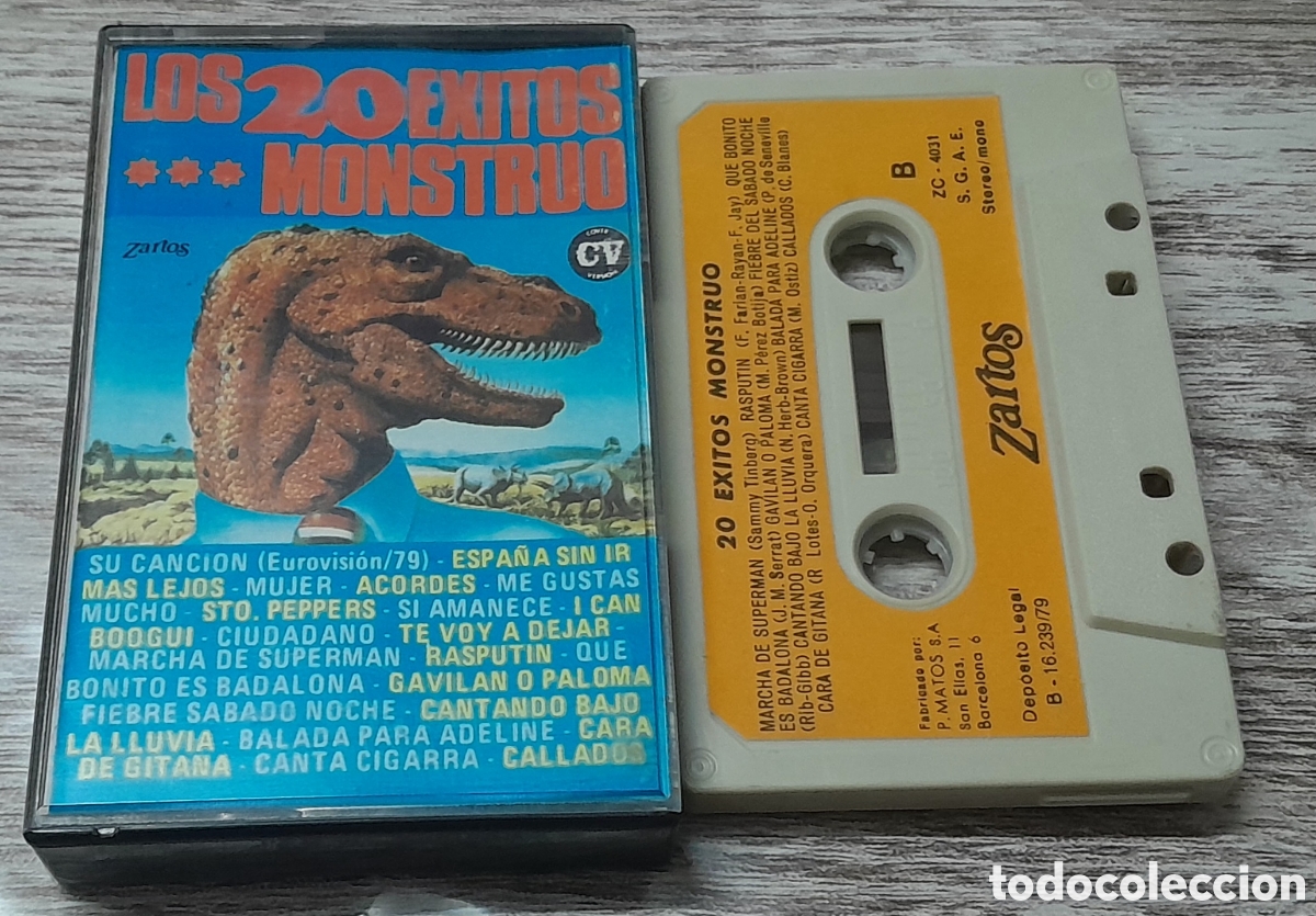 Casetes antiguos: LOS 20 EXITOS MONSTRUO