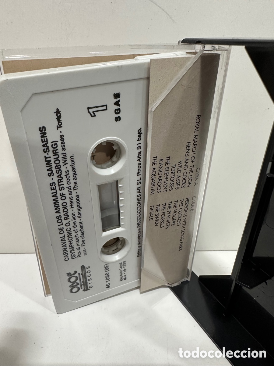 Casetes antiguos: Saint-Sa&euml;ns - Carnaval de los Animales (Cassette) - Foto 2