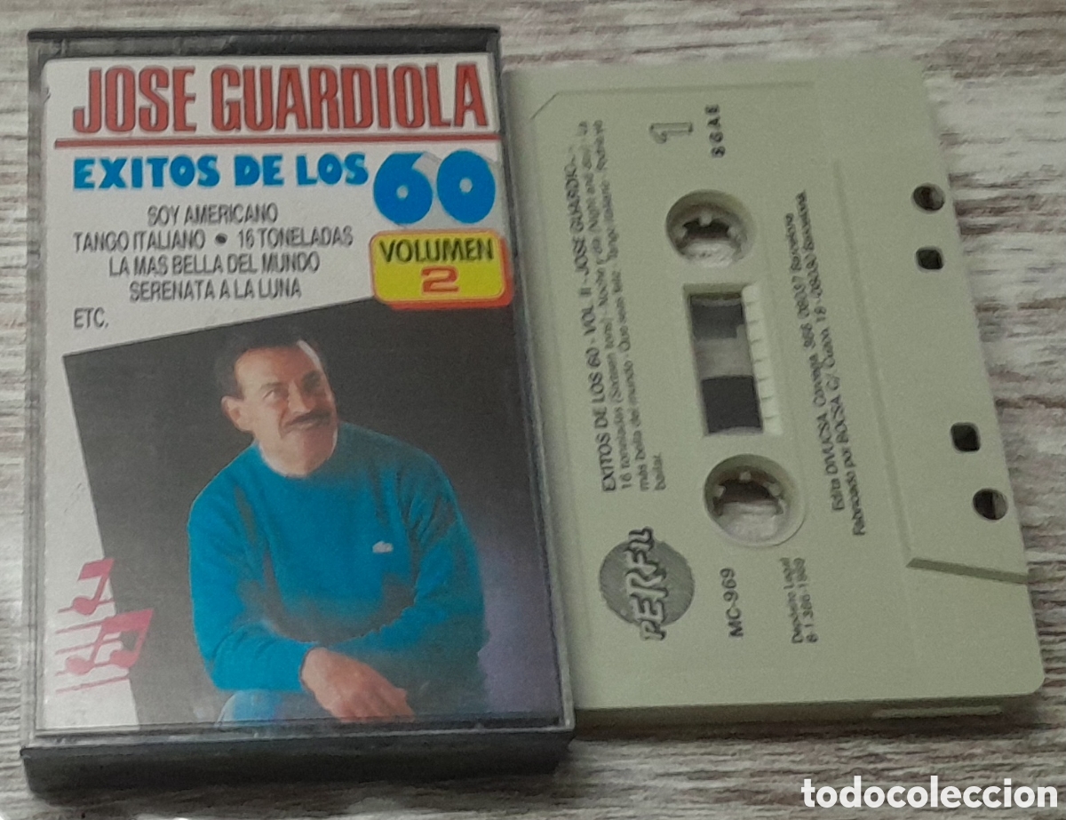 Casetes antiguos: JOSE GUARDIOLA - EXITOS DE LOS 60 VOLUMEN 2 - Foto 1