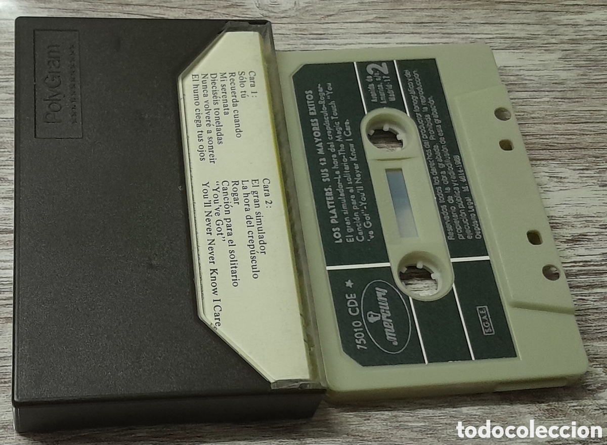 Casetes antiguos: LOS PLATTERS - SUS DOCE MAYORES EXITOS - Foto 2