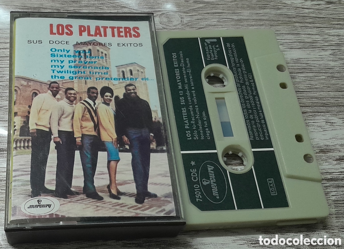 Casetes antiguos: LOS PLATTERS - SUS DOCE MAYORES EXITOS - Foto 1