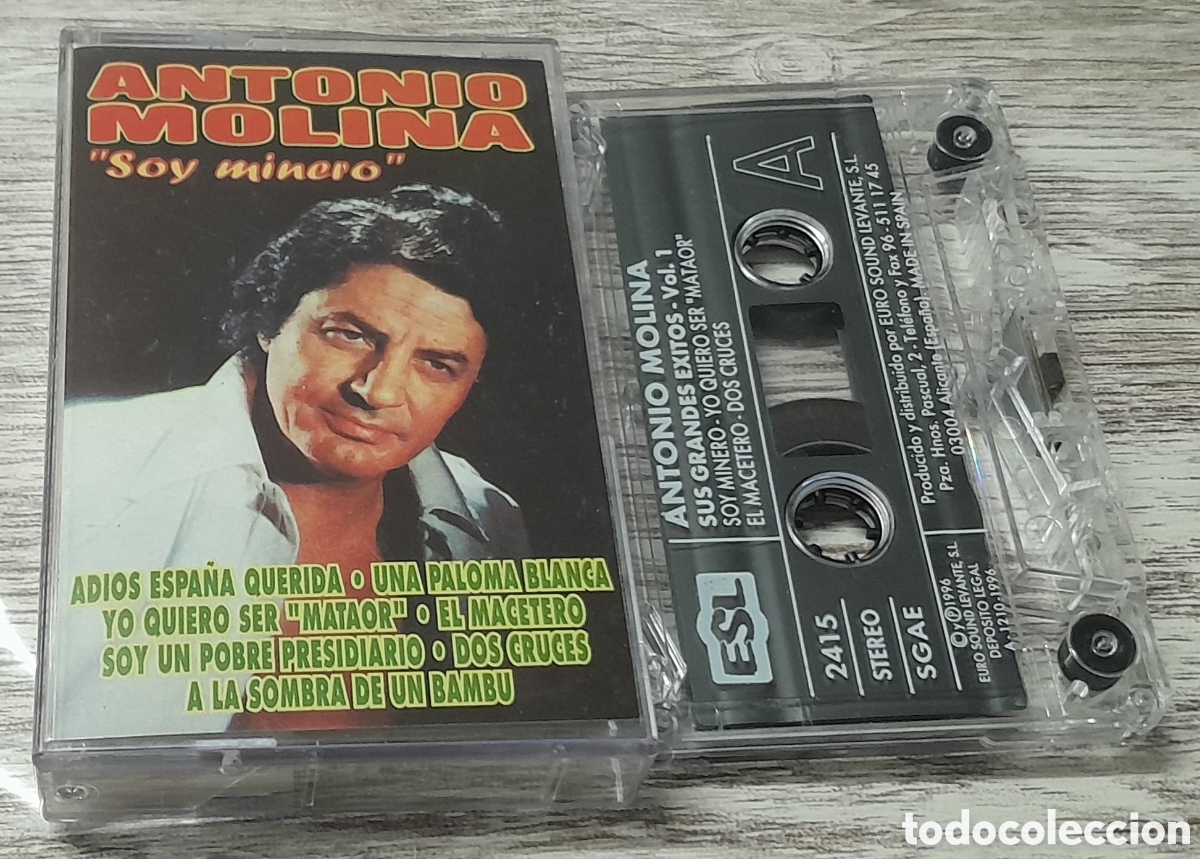 Casetes antiguos: ANTONIO MOLINA - SUS GRANDES EXITOS 1 - Foto 1