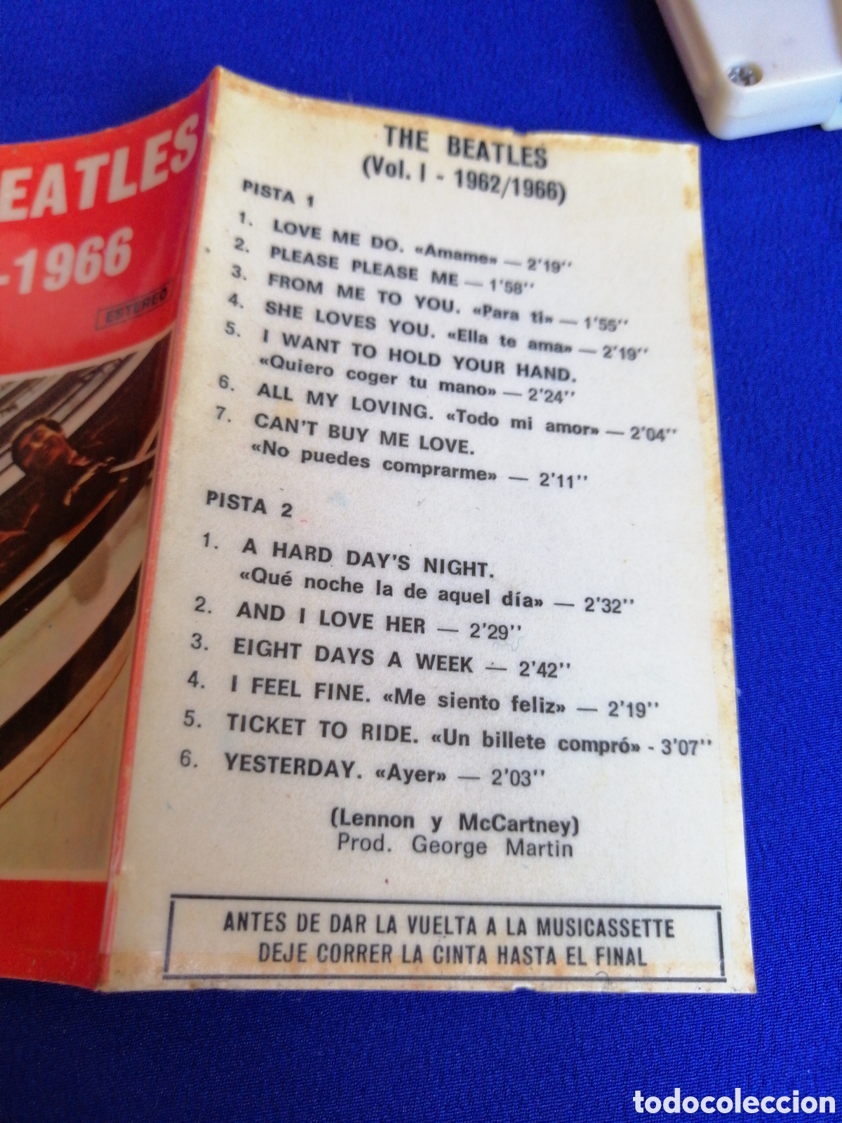 Casetes antiguos: THE BEATLES 1962-1966 - Foto 4