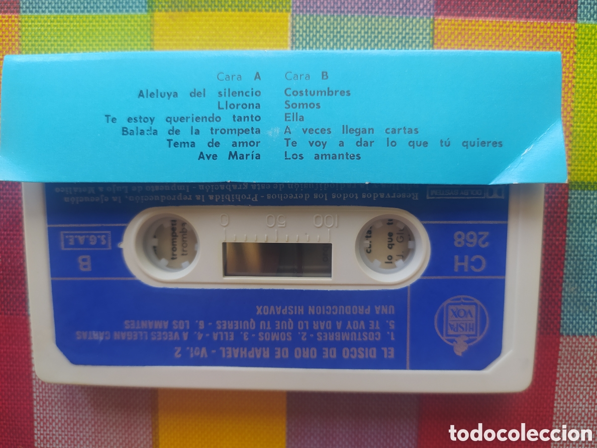 Casetes antiguos: Cassette Raphael - Foto 2