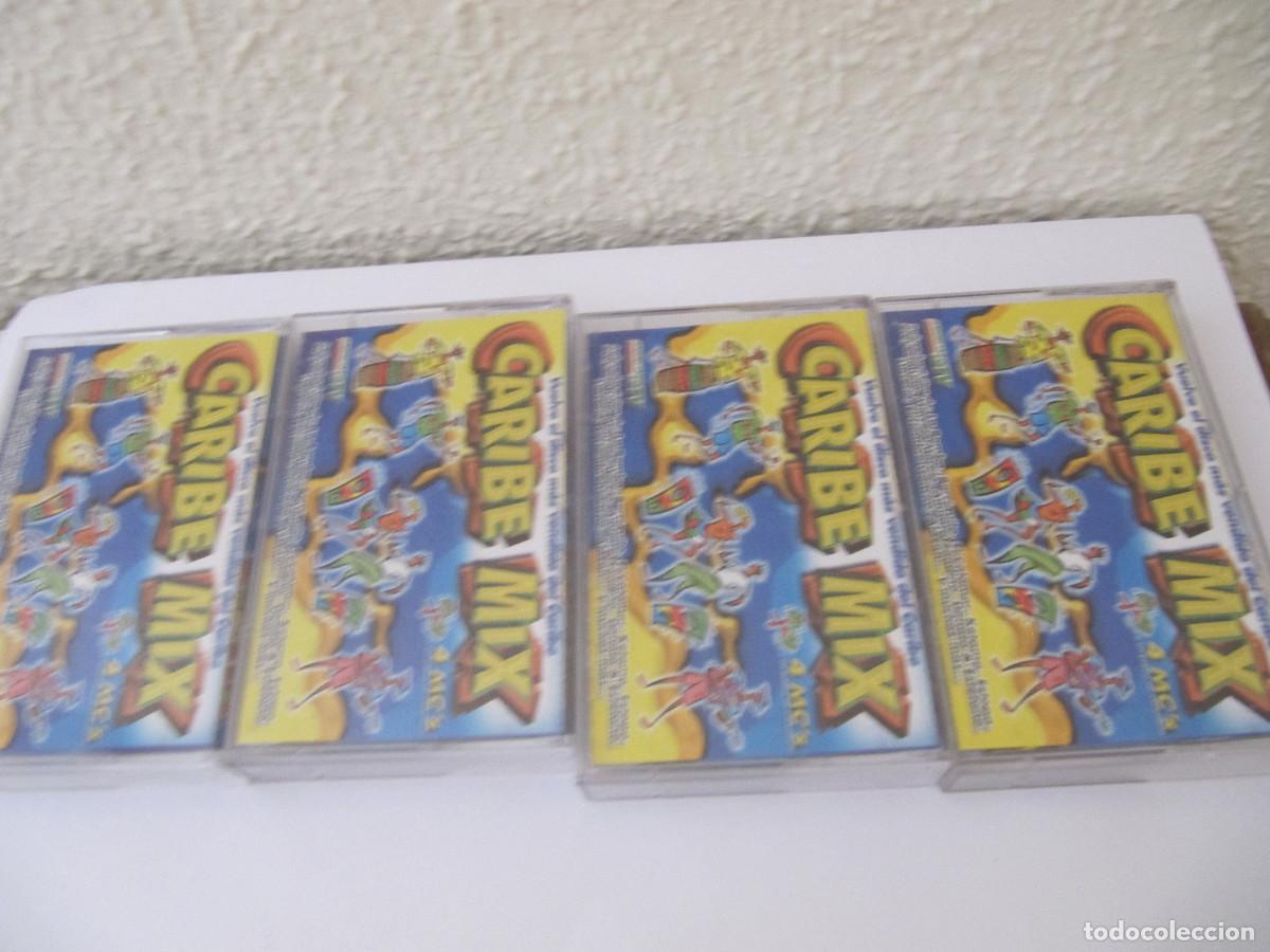Casetes antiguos: 4 CASETES CARIBE MIX