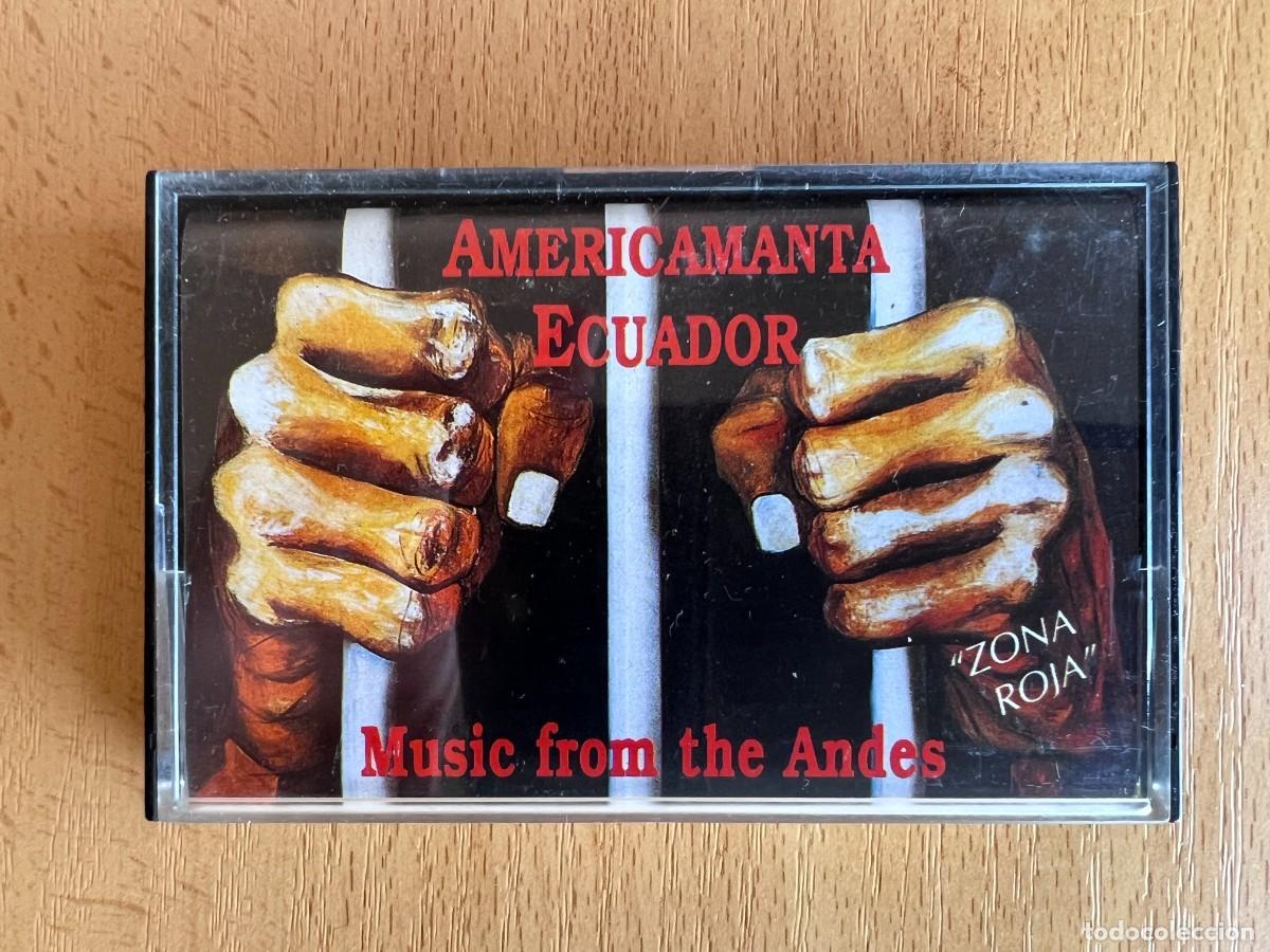 Casetes antiguos: CINTA CASSETTE - AMERICAMANTA ECUADOR MUSIC FROM THE ANDES &rdquo;ZONA ROJA&rdquo; 1991
