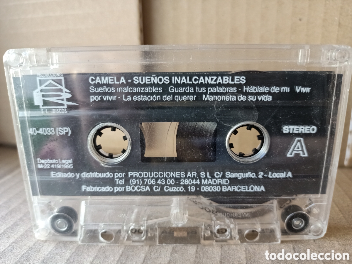 Casetes antiguos: CAMELA 1995 &rdquo;Sue&ntilde;os inalcanzables&rdquo; - Foto 2
