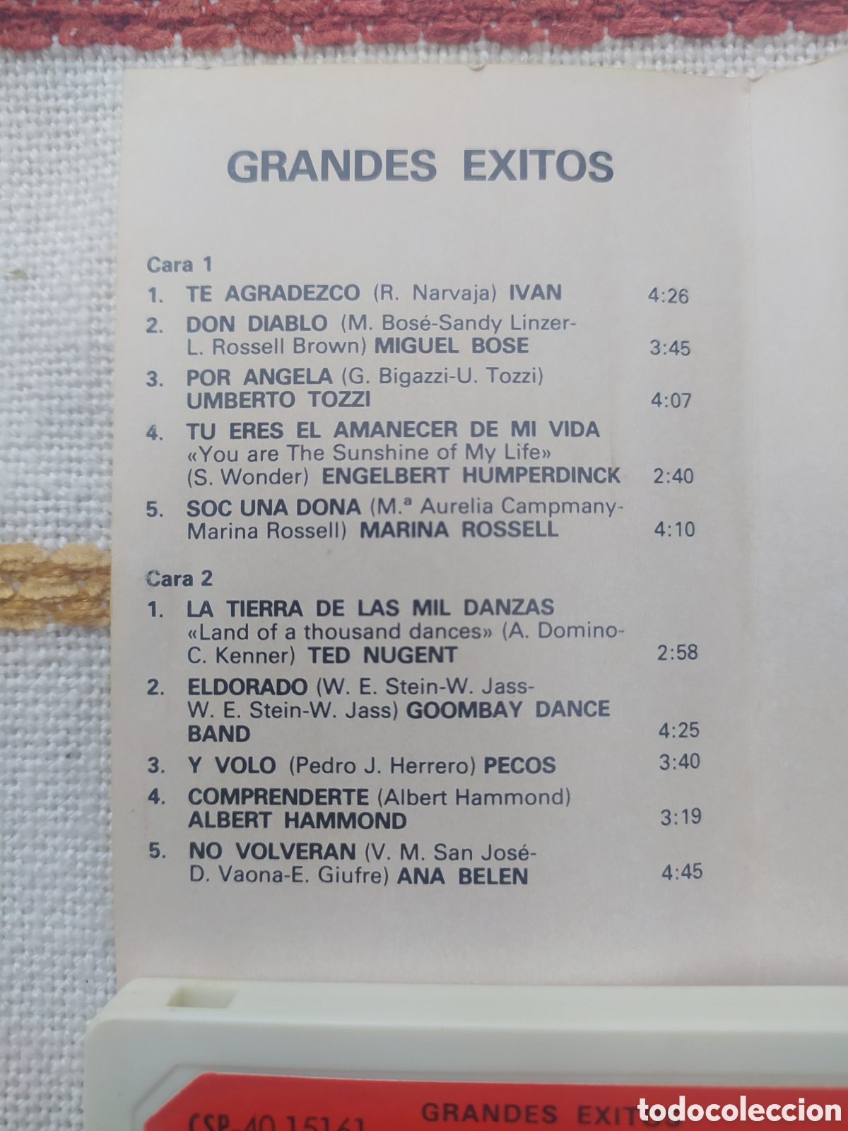 Casetes antiguos: Cassette Grandes &Eacute;xitos 81 - Foto 2