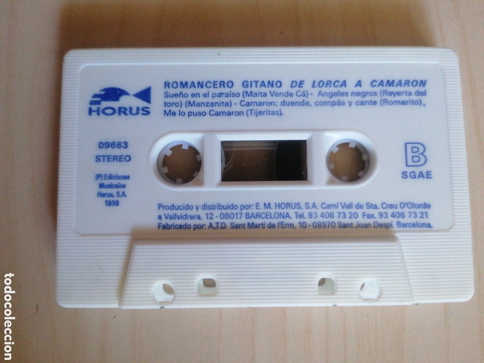 Casetes antiguos: Casete Romancero gitano. De Lorca a Camar&oacute;n. 1999 - Foto 2