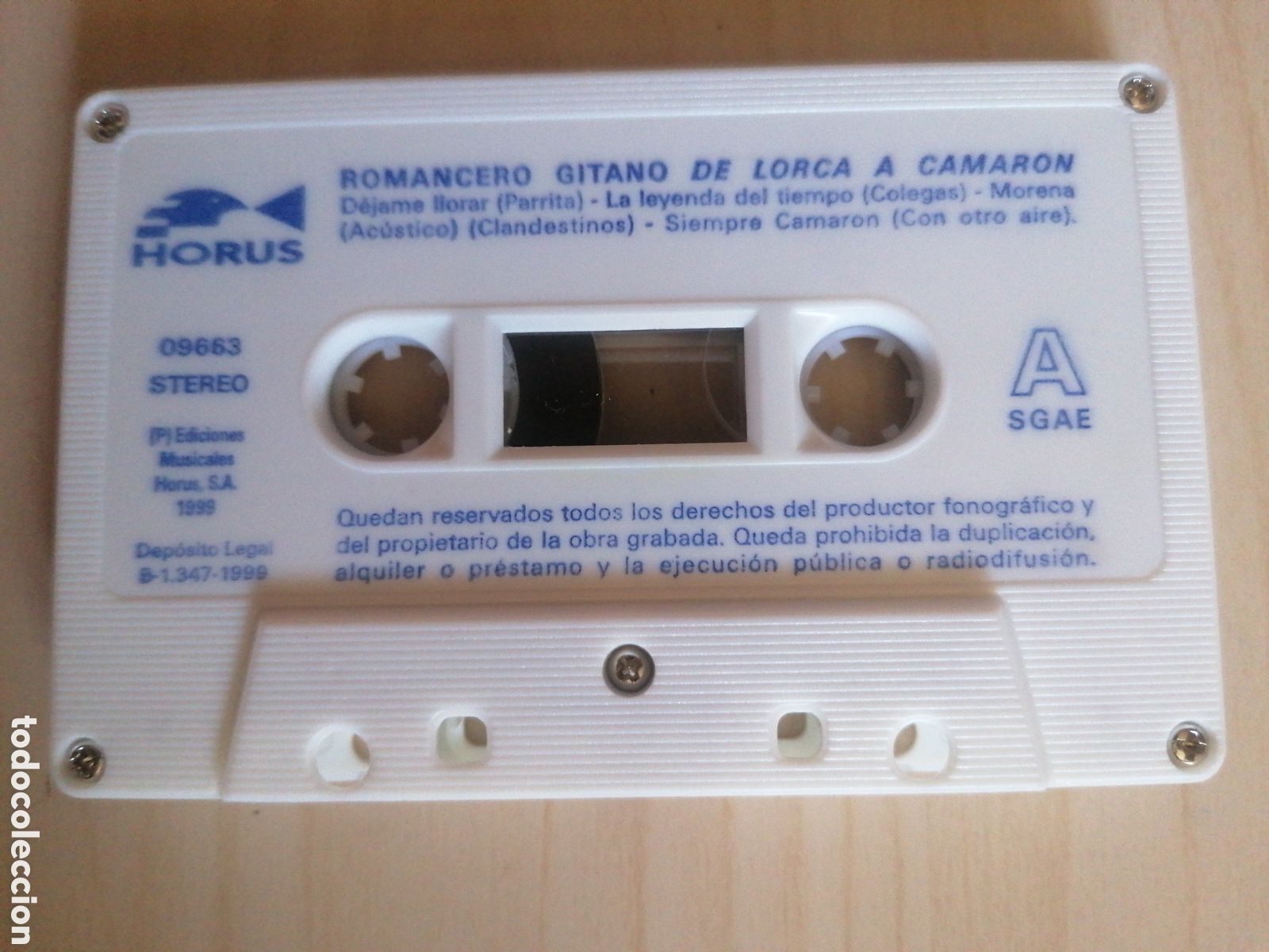Casetes antiguos: Casete Romancero gitano. De Lorca a Camar&oacute;n. 1999 - Foto 1
