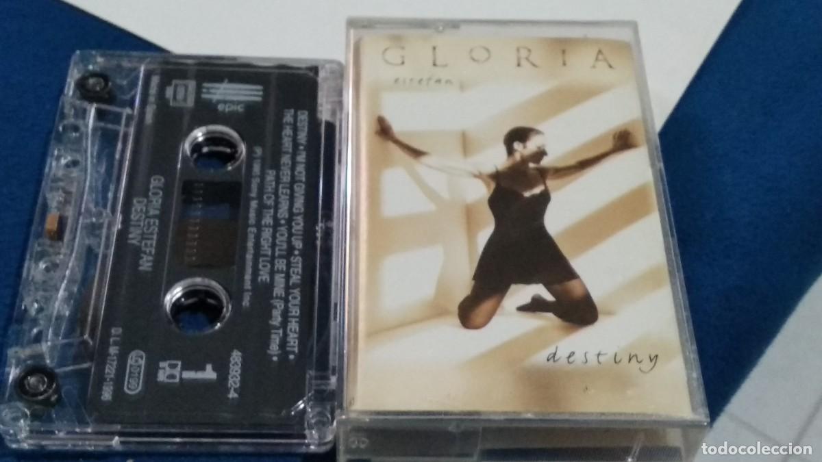 Casetes antiguos: GLORIA ESTEFAN / DESTINY- 1996 SONY MUSIC -CASETE CINTA - MUY POCO USO NUEVA