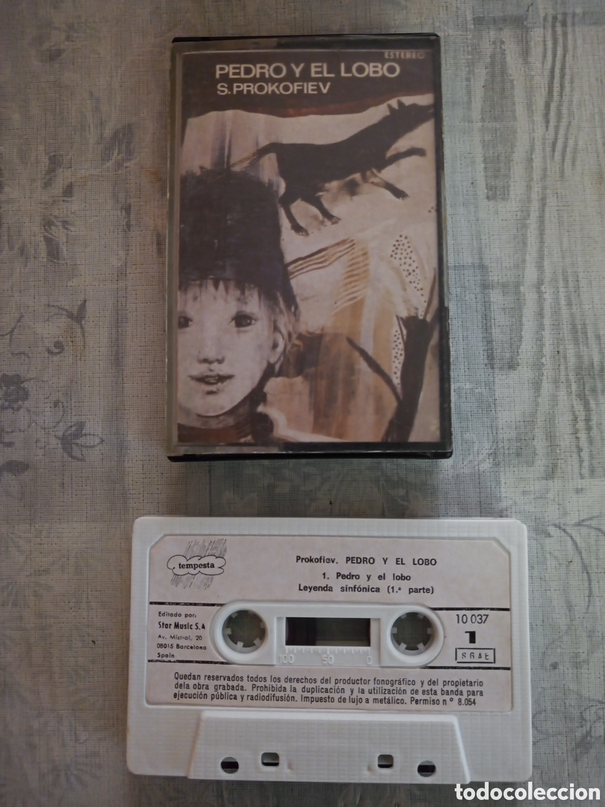Casetes antiguos: Pedro y el lobo cassette - Foto 1