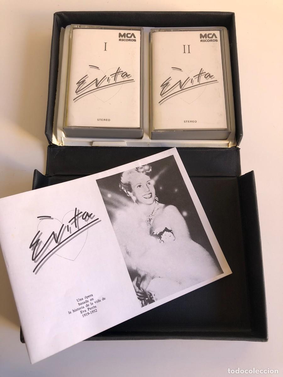 Casetes antiguos: EVITA OPERA EN 2 CASSETTE - Foto 2