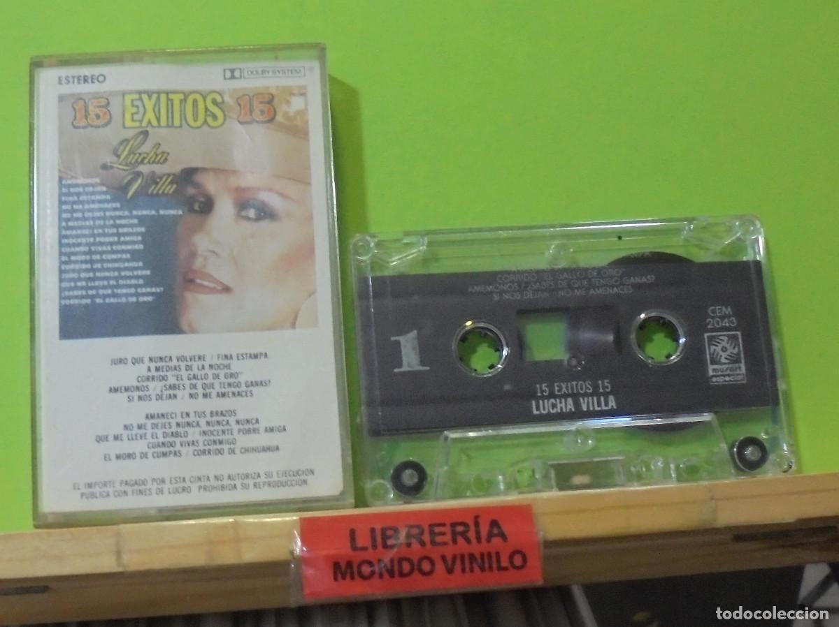 Casetes antiguos: Lucha Villa. 15 &eacute;xitos -- Casete - Foto 1