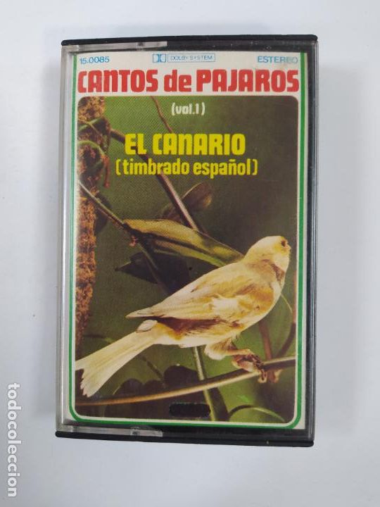 Old Cassettes: CANTOS DE P&Aacute;JAROS VOLUMEN 1. EL CANARIO. TIMBRADO ESPA&Ntilde;OL. CASETE. TDKCST47C