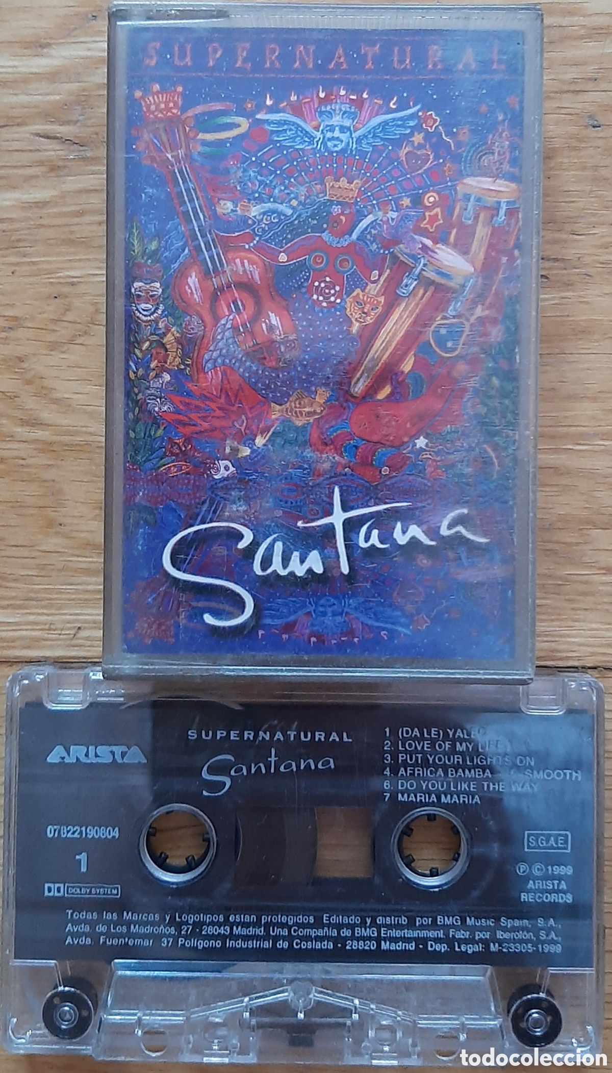 Casetes antiguos: SANTANA &rdquo;SUPERNATURAL&rdquo; CASETE - Foto 1