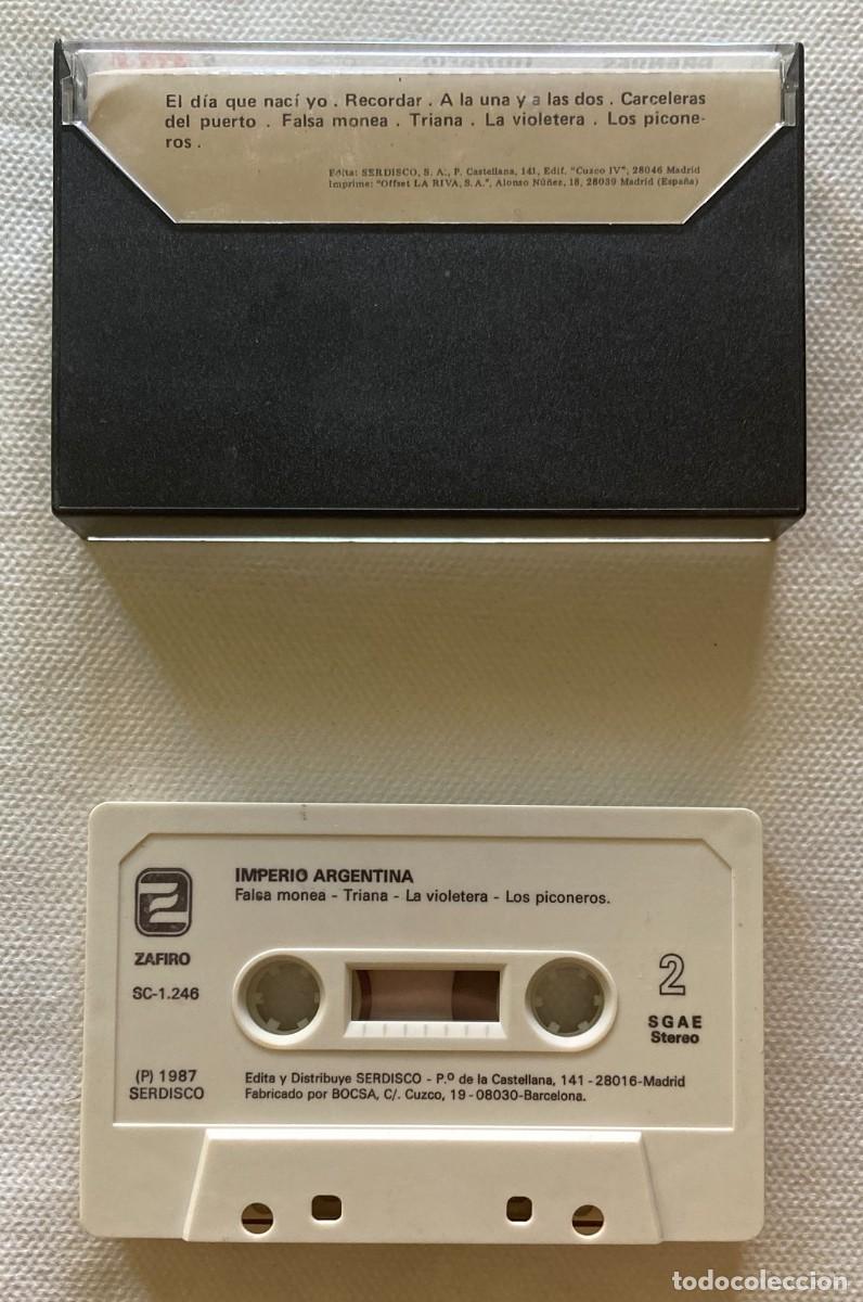 Casetes antiguos: IMPERIO ARGENTINA. GRANDES EXITOS (027CT) - Foto 2