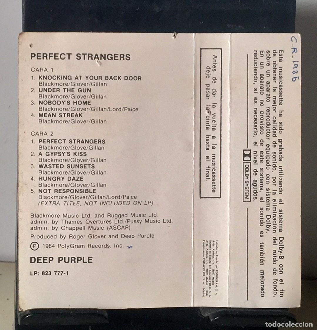 Casetes antiguos: Deep Purple - Perfect Strangers - Cassette - Foto 3