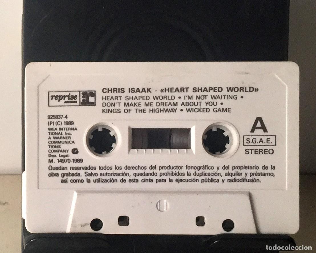 Casetes antiguos: Chris Isaak - Heart Shaped World - Cassette - Foto 5