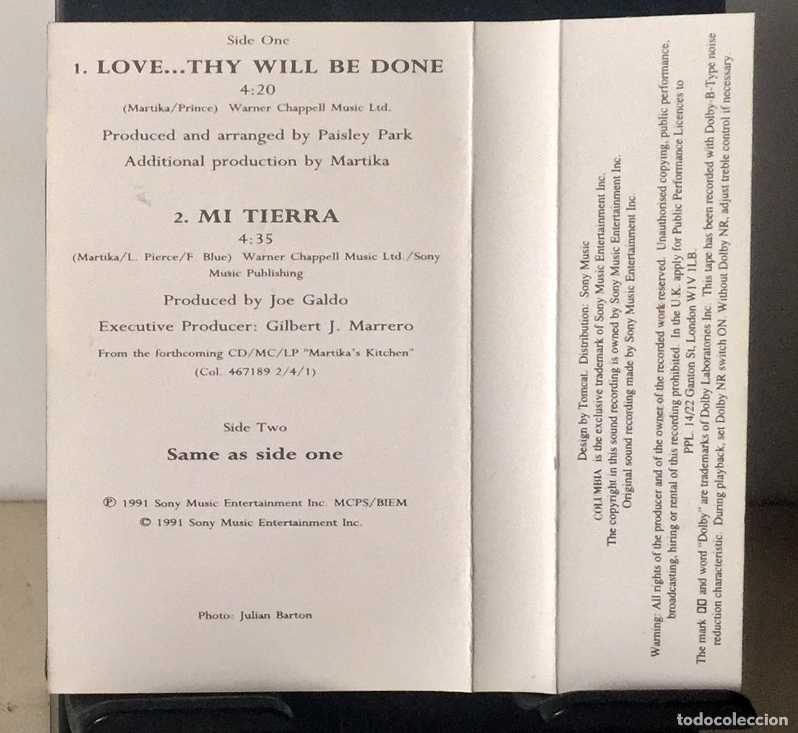 Casetes antiguos: Martika - Love... Thy Will Be Done - Cassette Single - Foto 3