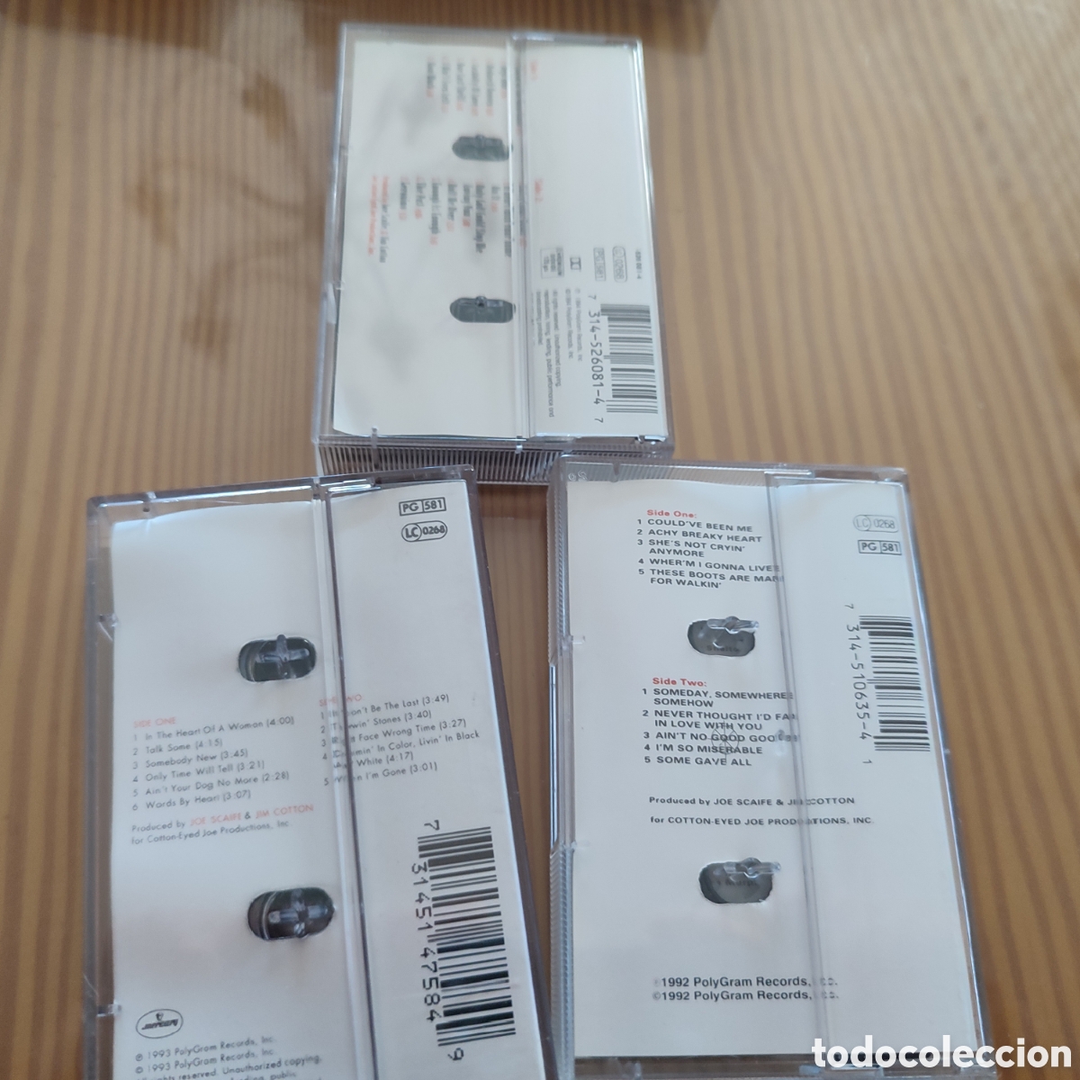 Casetes antiguos: Lote de 3 cintas de cassette de Billy Ray Cyrus - Foto 3
