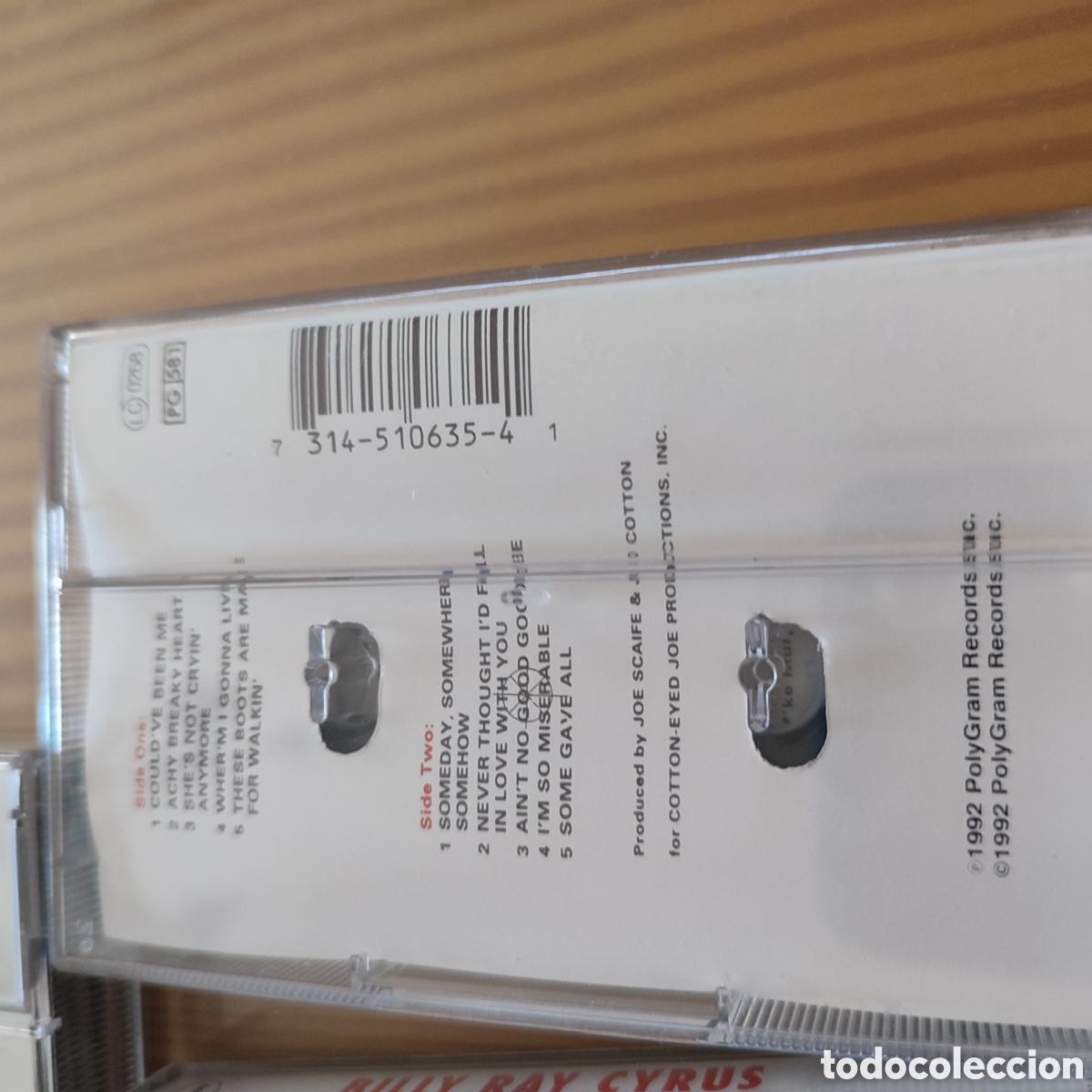 Casetes antiguos: Lote de 3 cintas de cassette de Billy Ray Cyrus - Foto 4