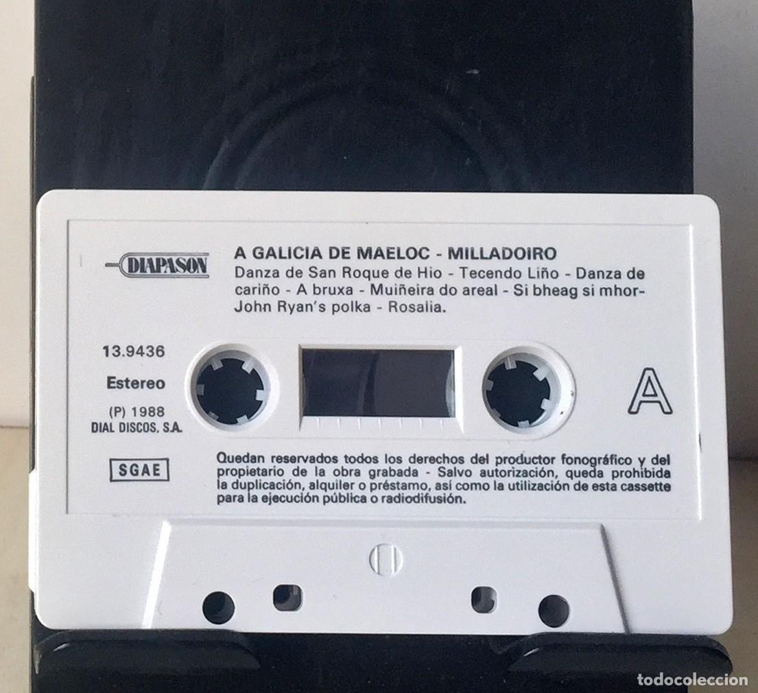 Casetes antiguos: Milladoiro - A Galicia de Maeloc - Cassette - Foto 4