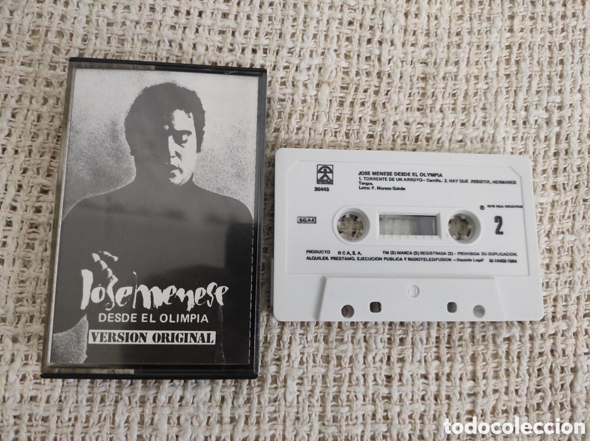 Casetes antiguos: CASETE - JOSE MENESE. DESDE EL OLIMPIA - Foto 1