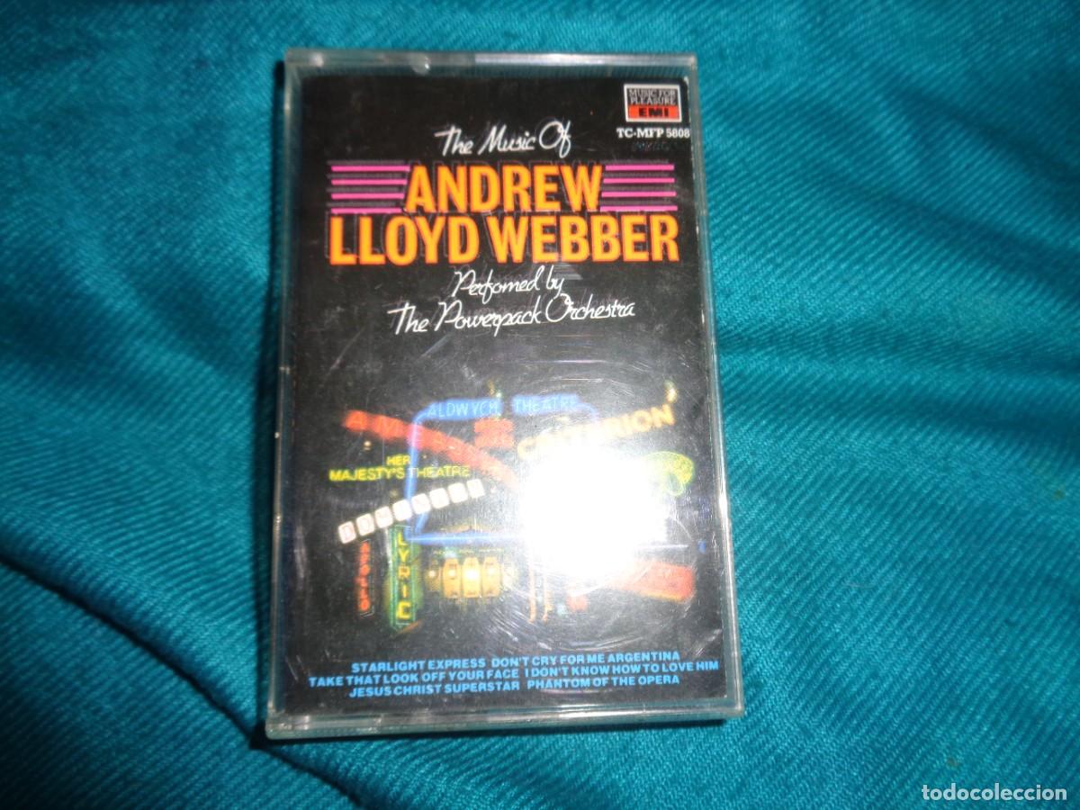 Cassetes antigas: THE POWER PACK ORCHESTRA. THE MUSIC OF ANDREW LLOYD WEBBER. 1987. CASETE(#)