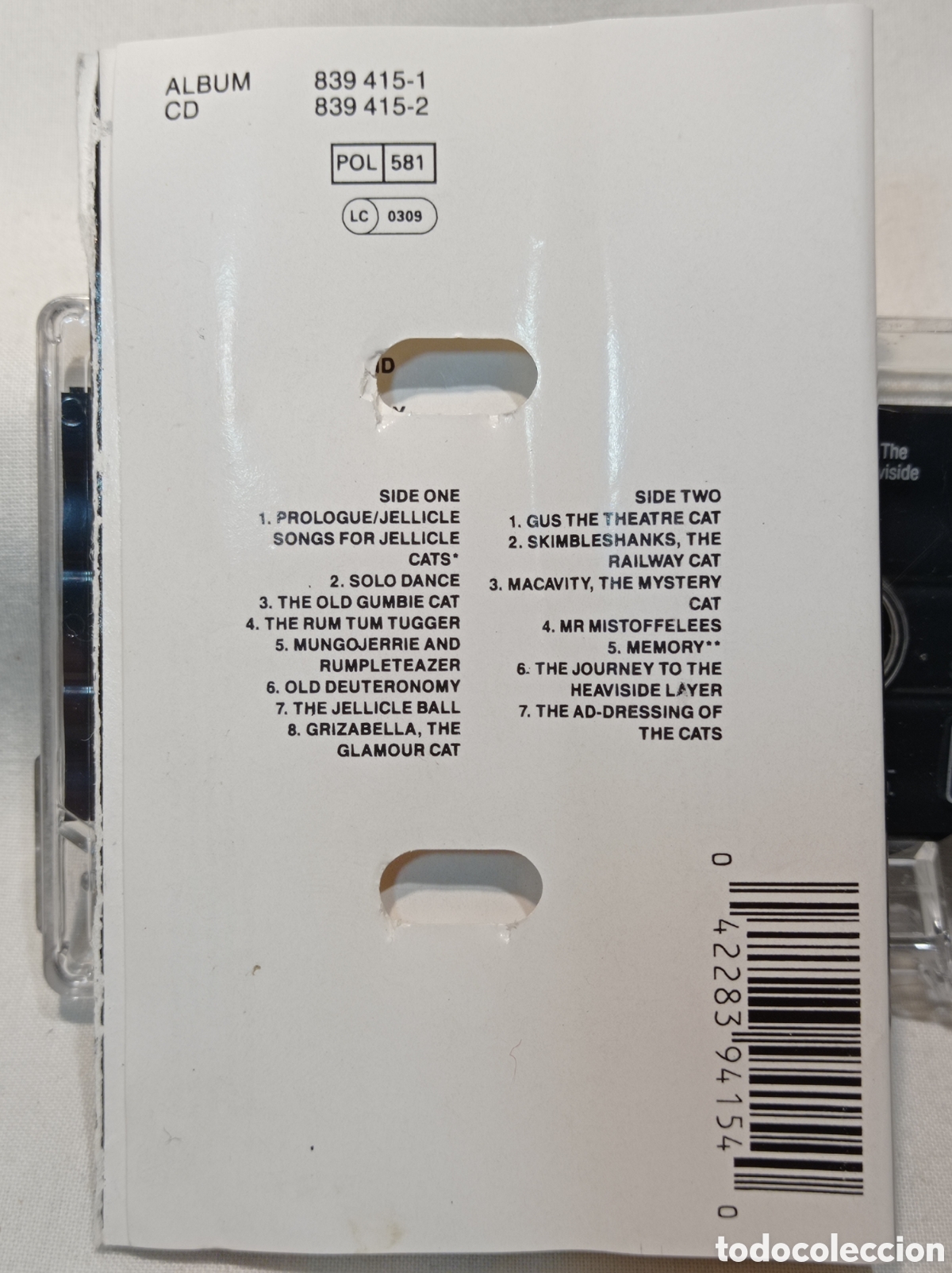 Casetes antiguos: CASSETTE HIGHLIGHTS FROM CATS - Foto 2