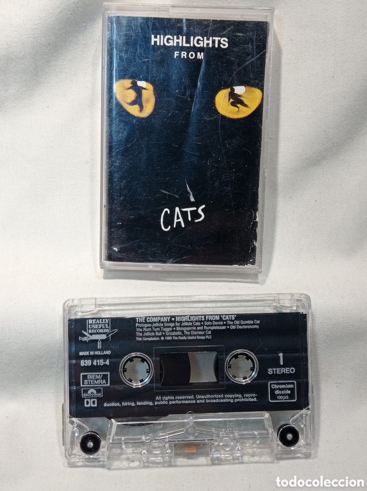 Casetes antiguos: CASSETTE HIGHLIGHTS FROM CATS - Foto 1