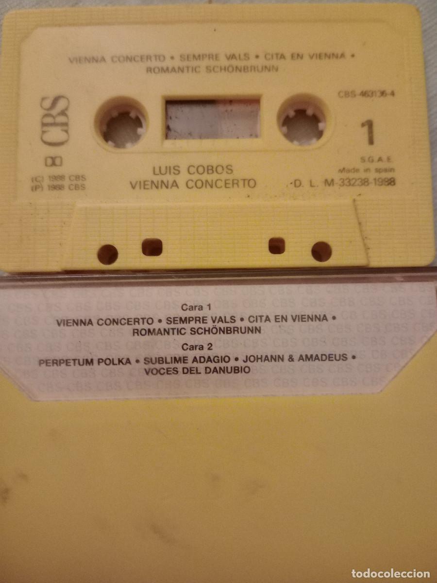 Casetes antiguos: LUIS COBOS VIENNA CONCERTO / CASETT - Foto 2