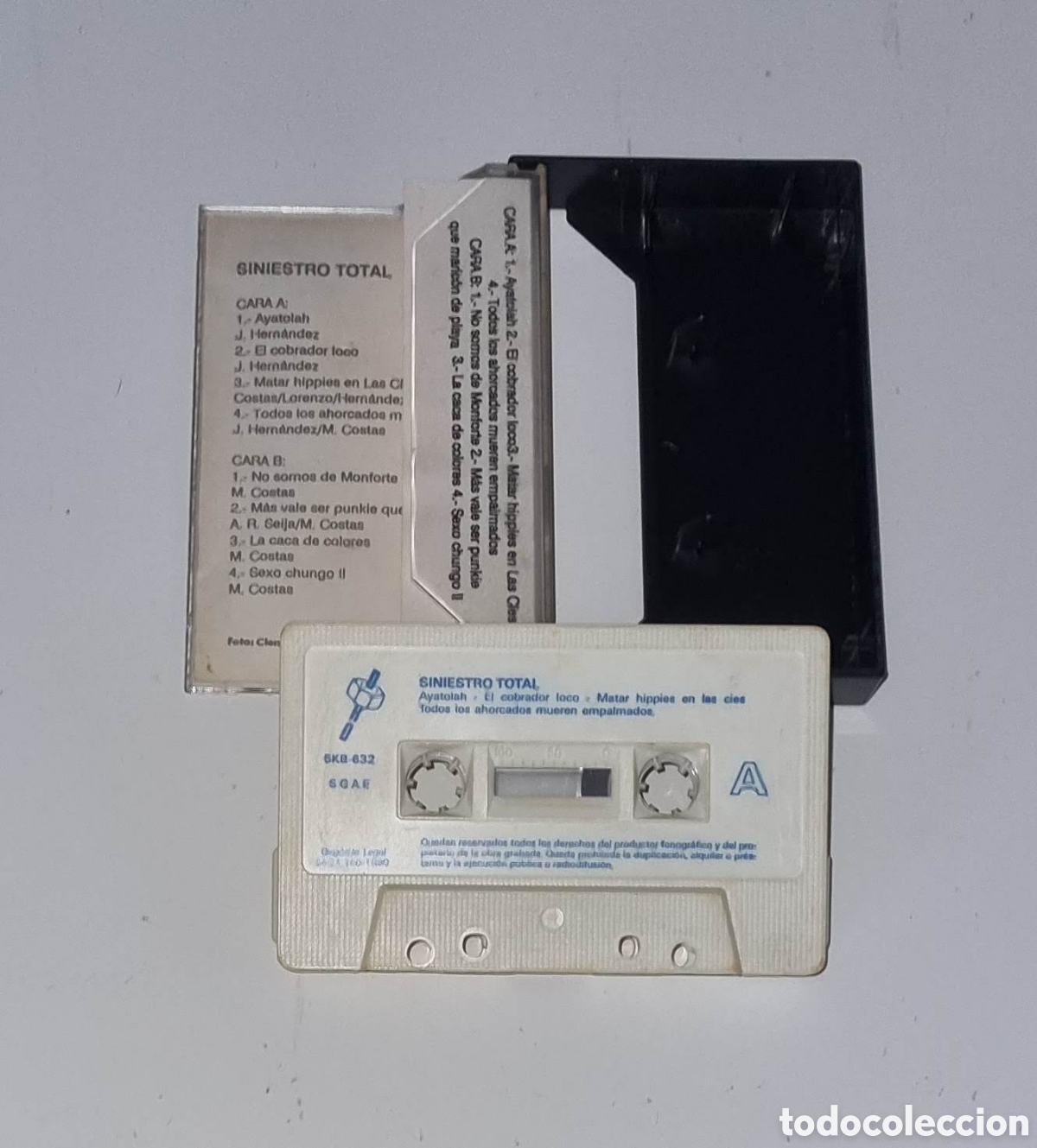 Casetes antiguos: SINIESTRO TOTAL / CASSETTE / GRANDES &Eacute;XITOS - VERSIONES ORIGINALES - Foto 2