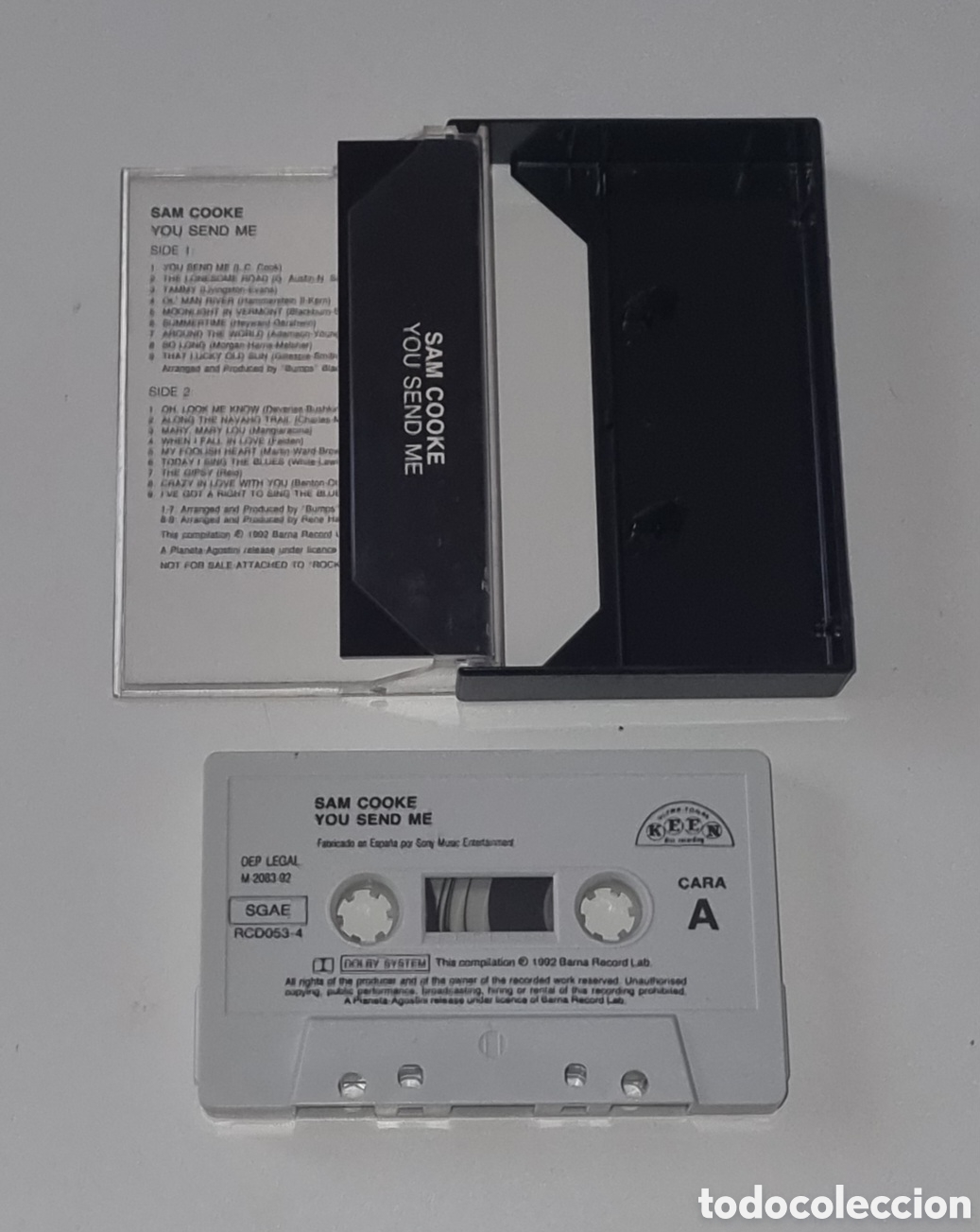 Casetes antiguos: SAM COOKE / CASSETTE / YOU SEND ME - Foto 2