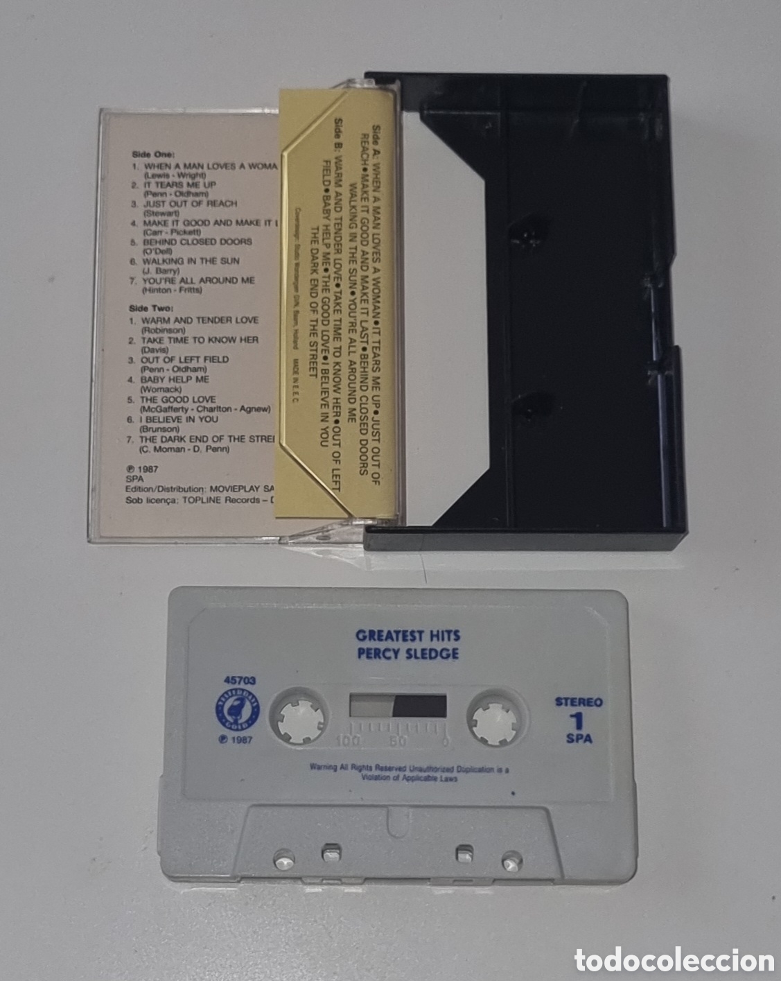 Casetes antiguos: PERCY SLEDGE / CASSETTE / GREATEST HITS - Foto 2