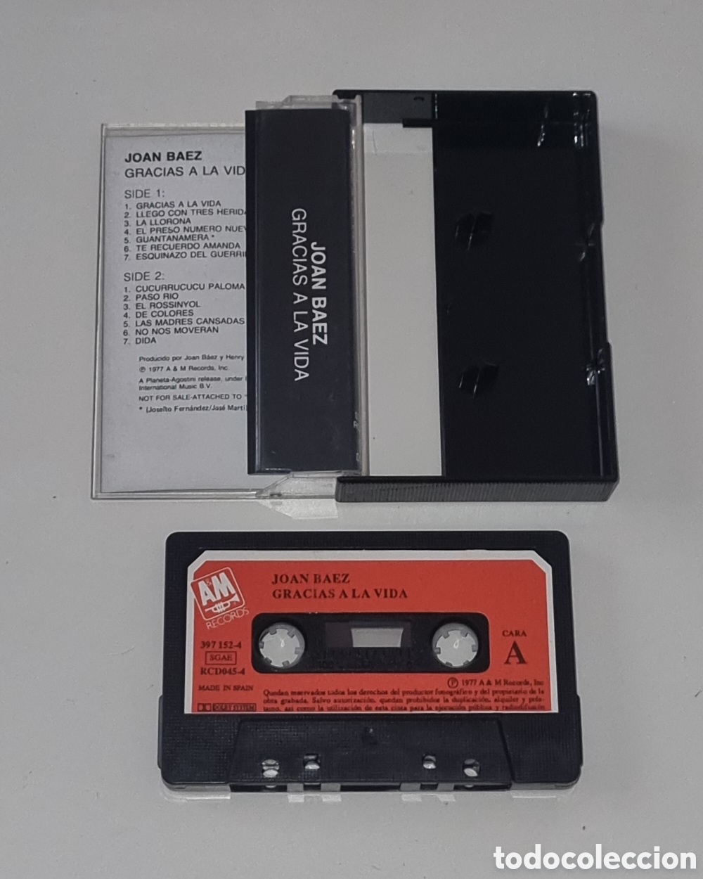 Casetes antiguos: JOAN BAEZ / CASSETTE / GRACIAS A LA VIDA - Foto 2
