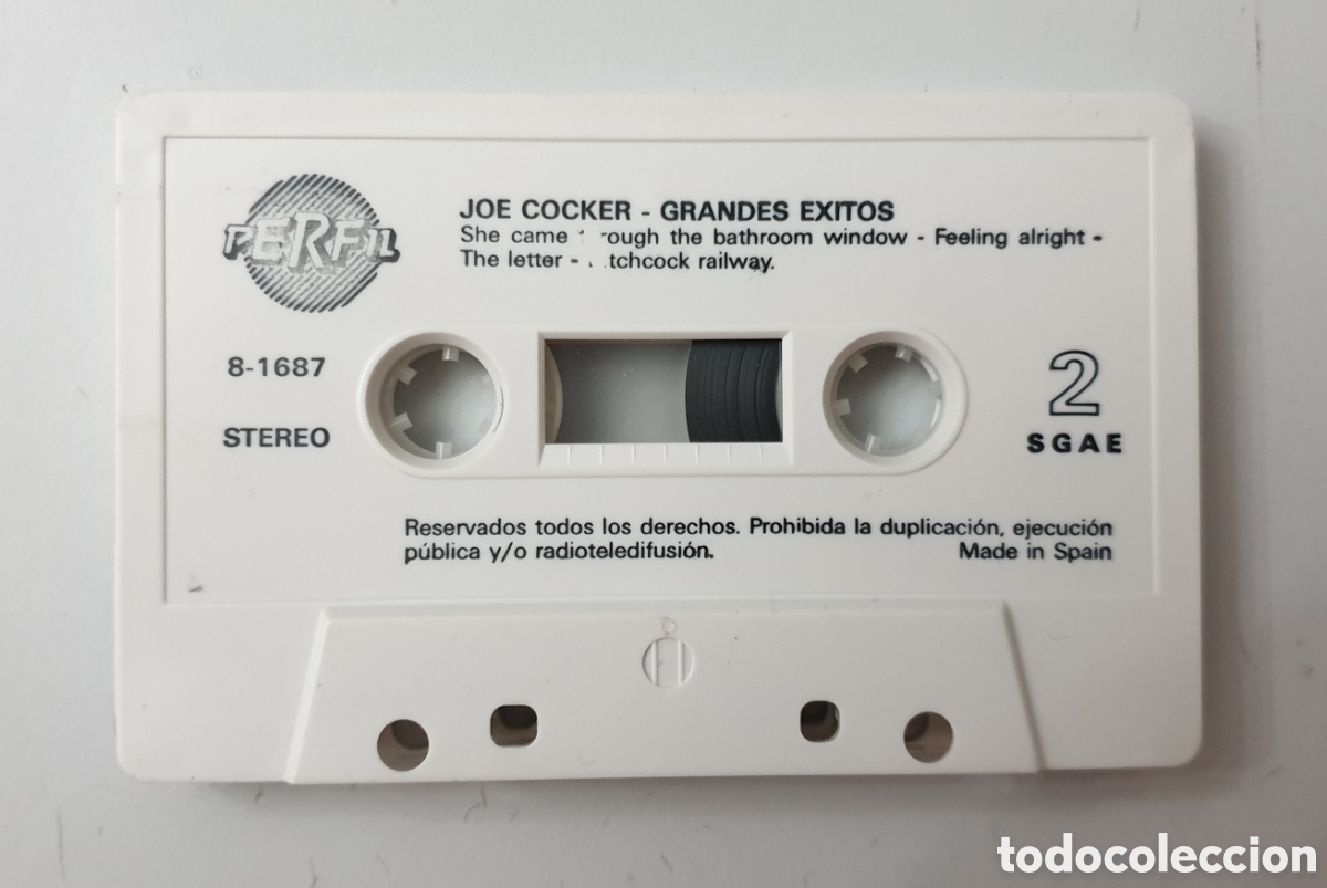 Casetes antiguos: CASSETTE JOE COCKER - Grandes &Eacute;xitos (Espa&ntilde;a - Perfil - 1993) - Foto 5