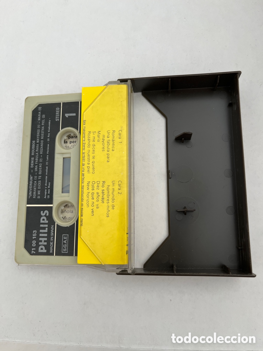Casetes antiguos: Cinta Casette Demis Roussos - Philips - Foto 2