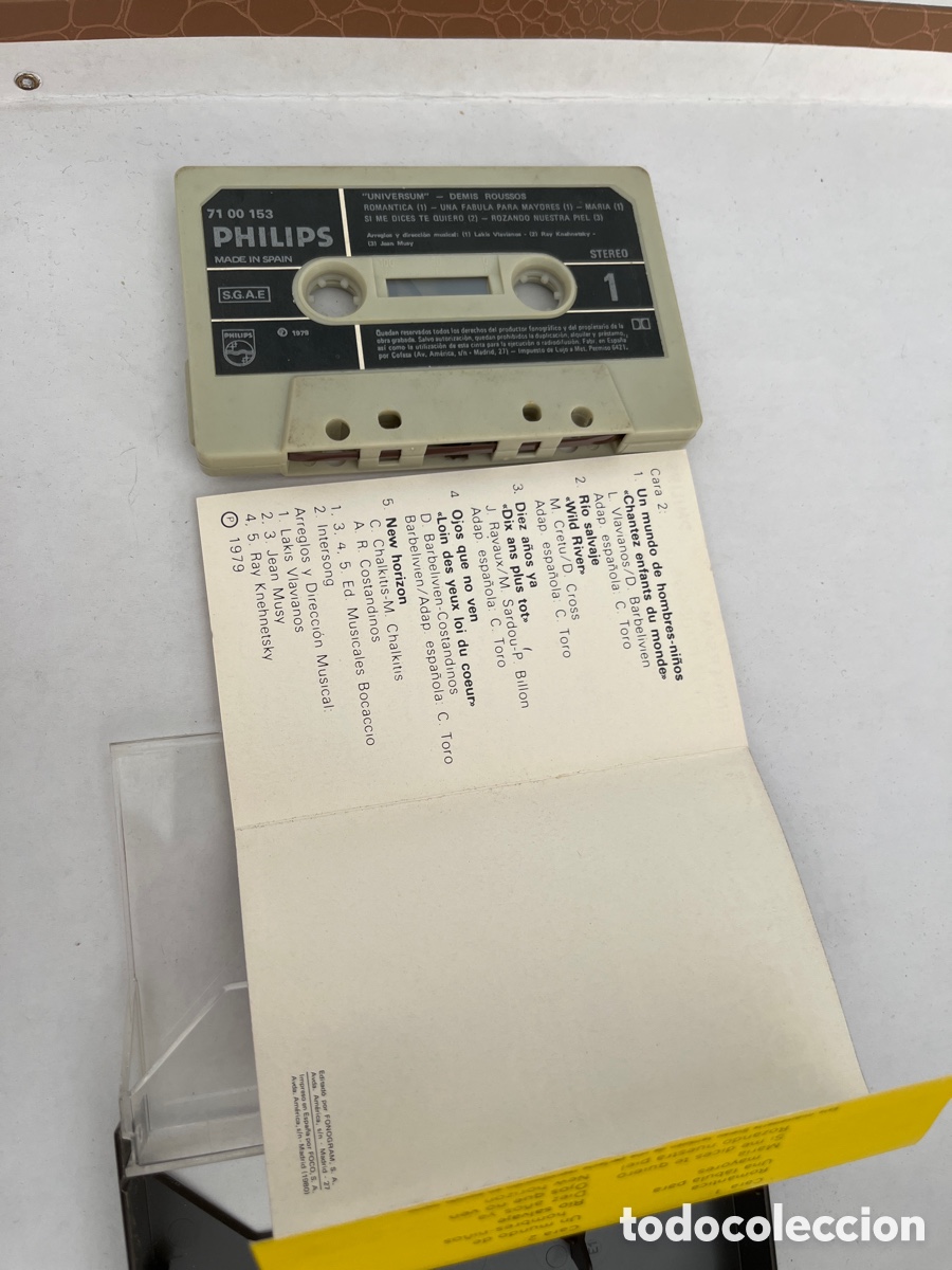 Casetes antiguos: Cinta Casette Demis Roussos - Philips - Foto 3