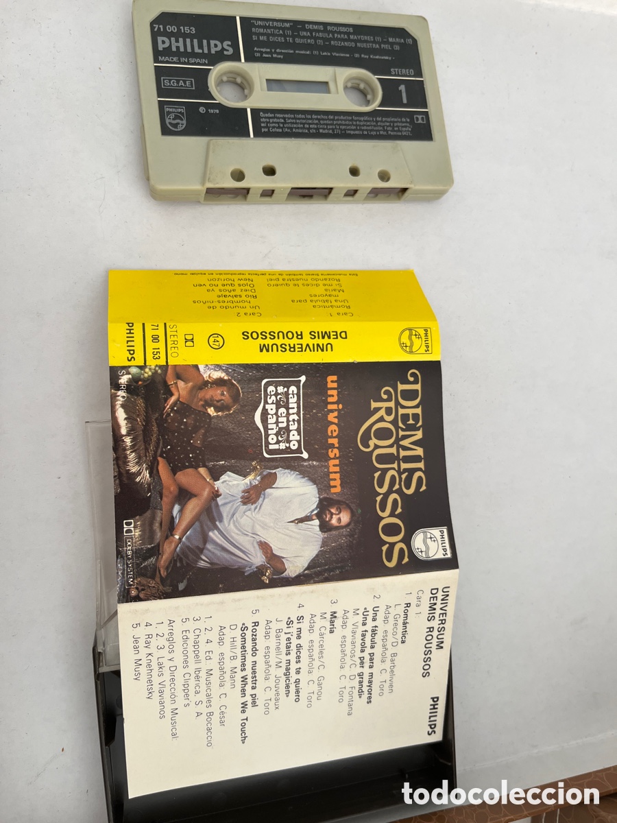 Casetes antiguos: Cinta Casette Demis Roussos - Philips - Foto 4