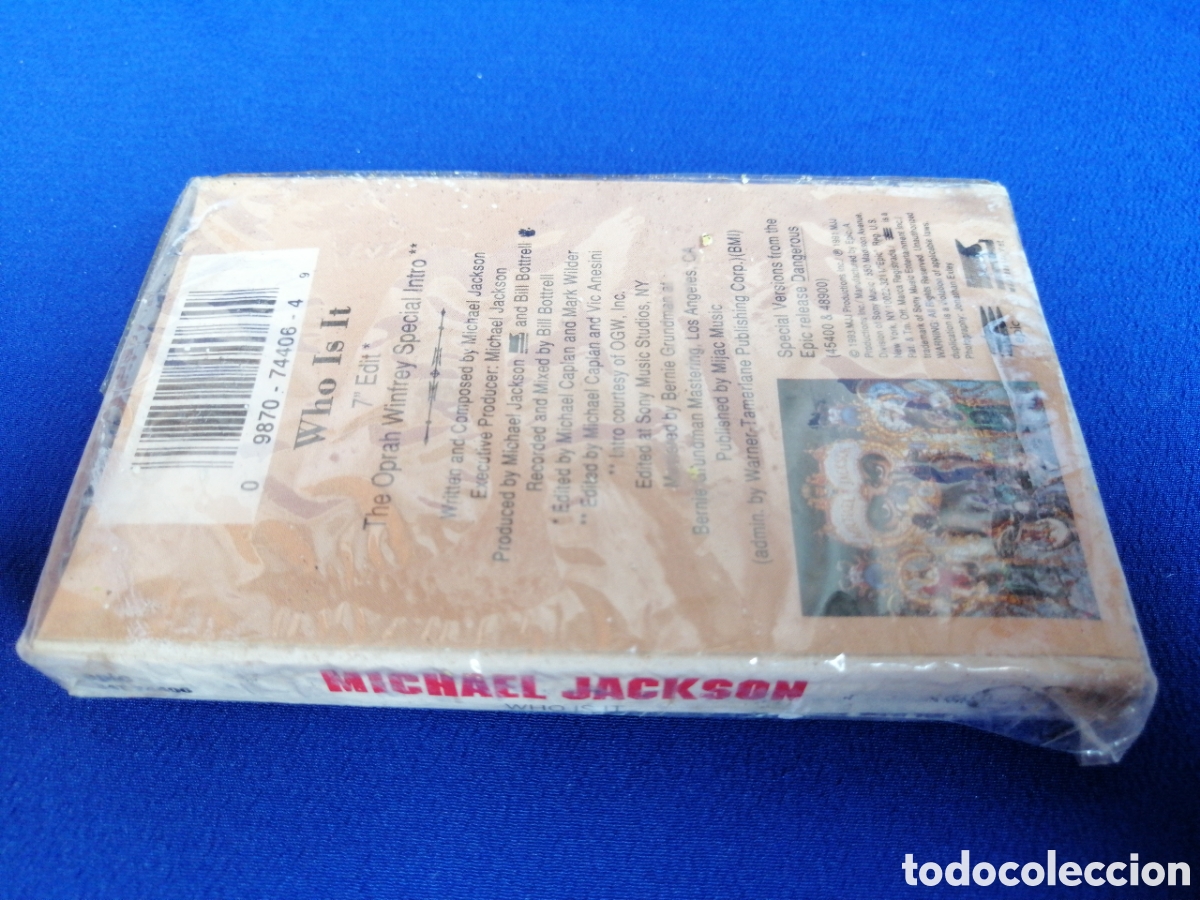 Casetes antiguos: MICHAEL JACKSON - WHO IS IT (DIFICIL DE CONSEGUIR) - Foto 5