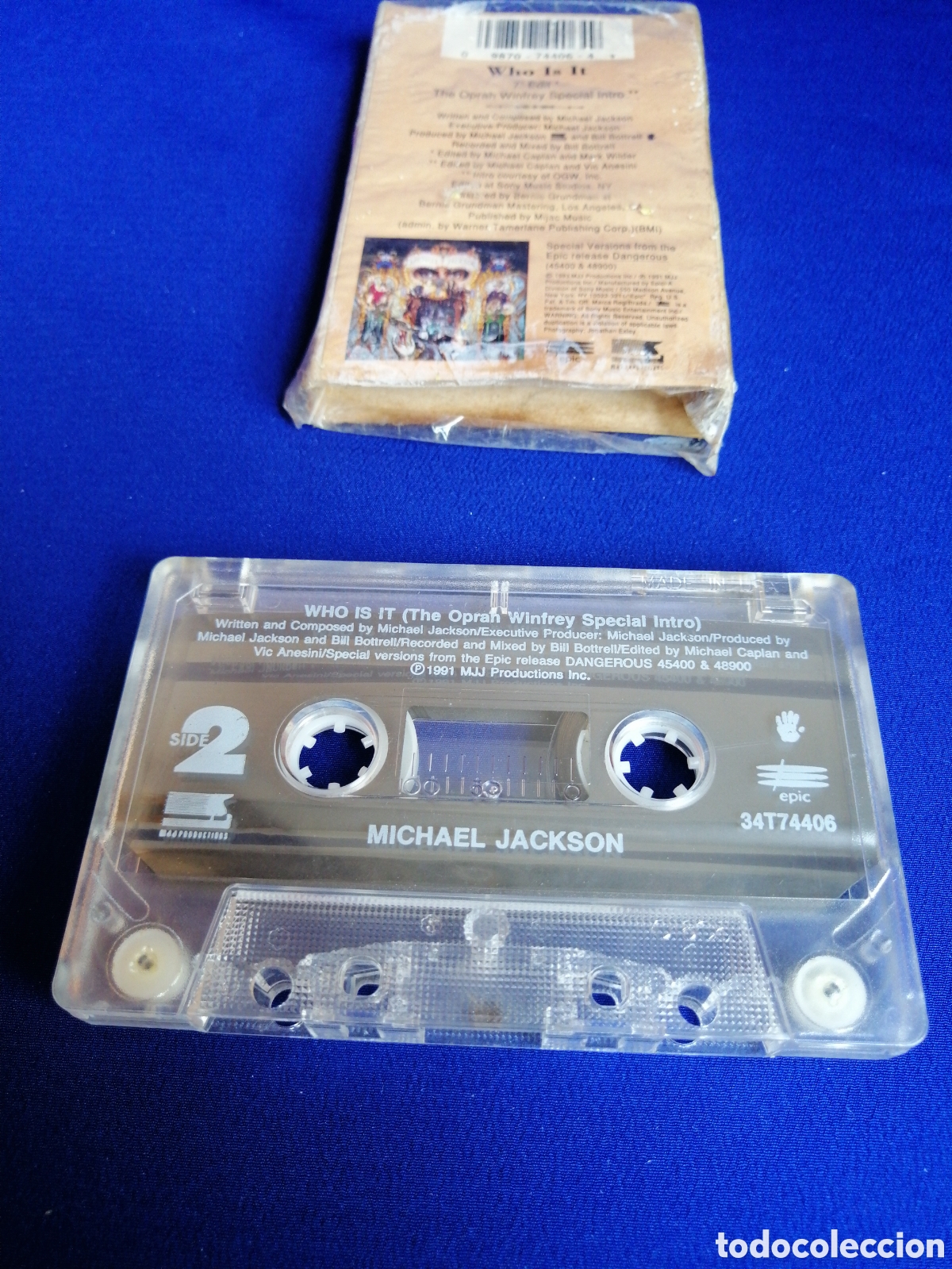 Casetes antiguos: MICHAEL JACKSON - WHO IS IT (DIFICIL DE CONSEGUIR) - Foto 7