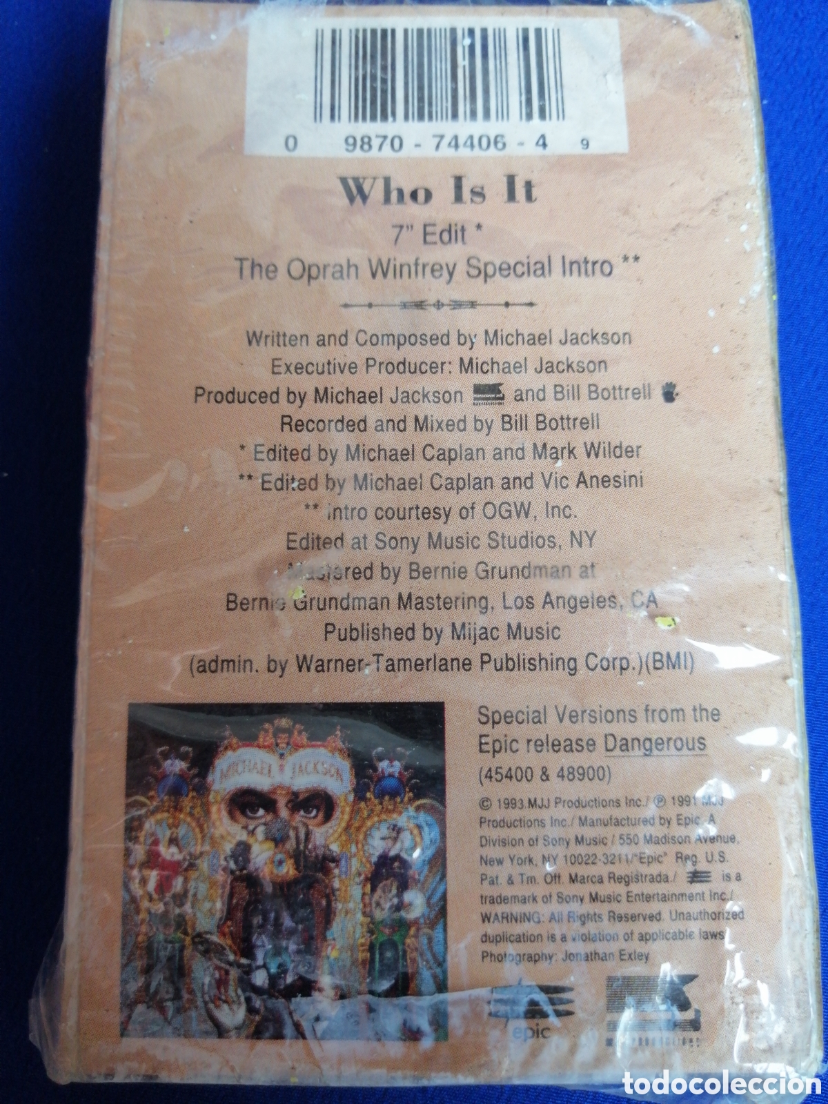 Casetes antiguos: MICHAEL JACKSON - WHO IS IT (DIFICIL DE CONSEGUIR) - Foto 9