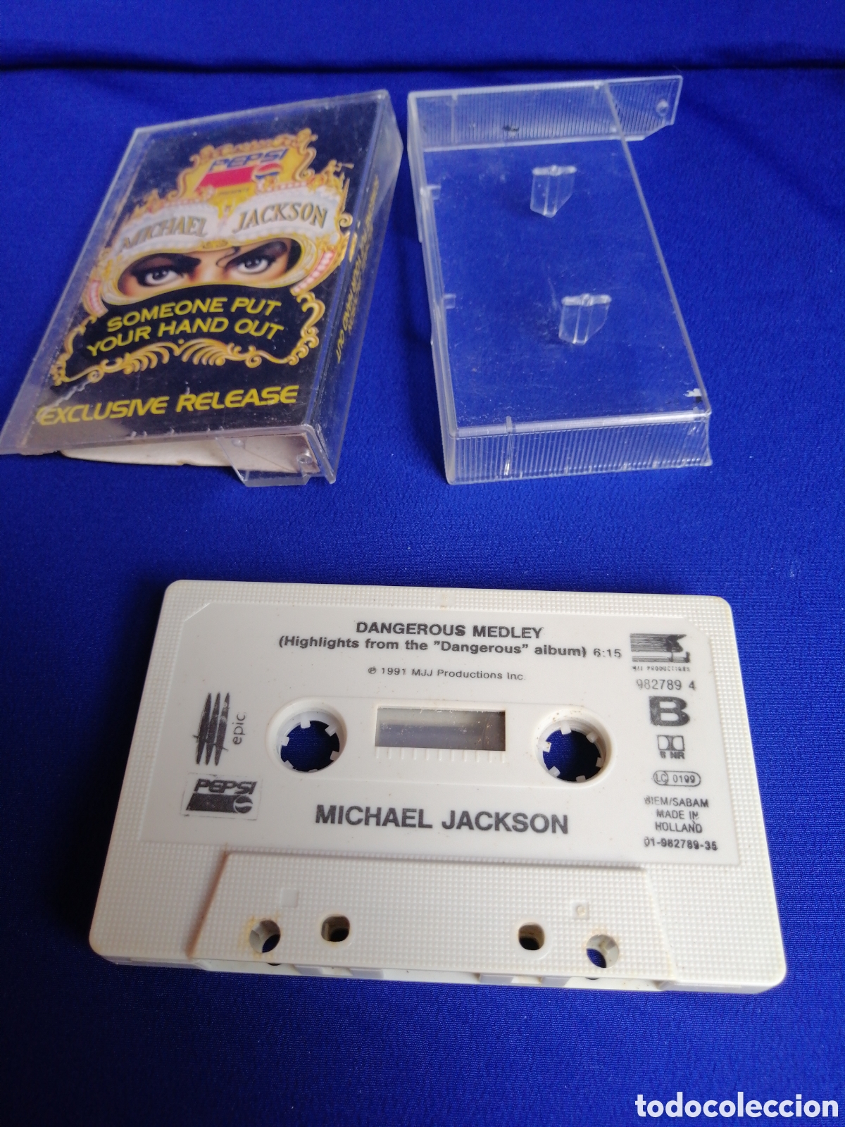 Casetes antiguos: MICHAEL JACKSON - PEPSI - SOMEONE PUT YOUR HAND OUT - Foto 4