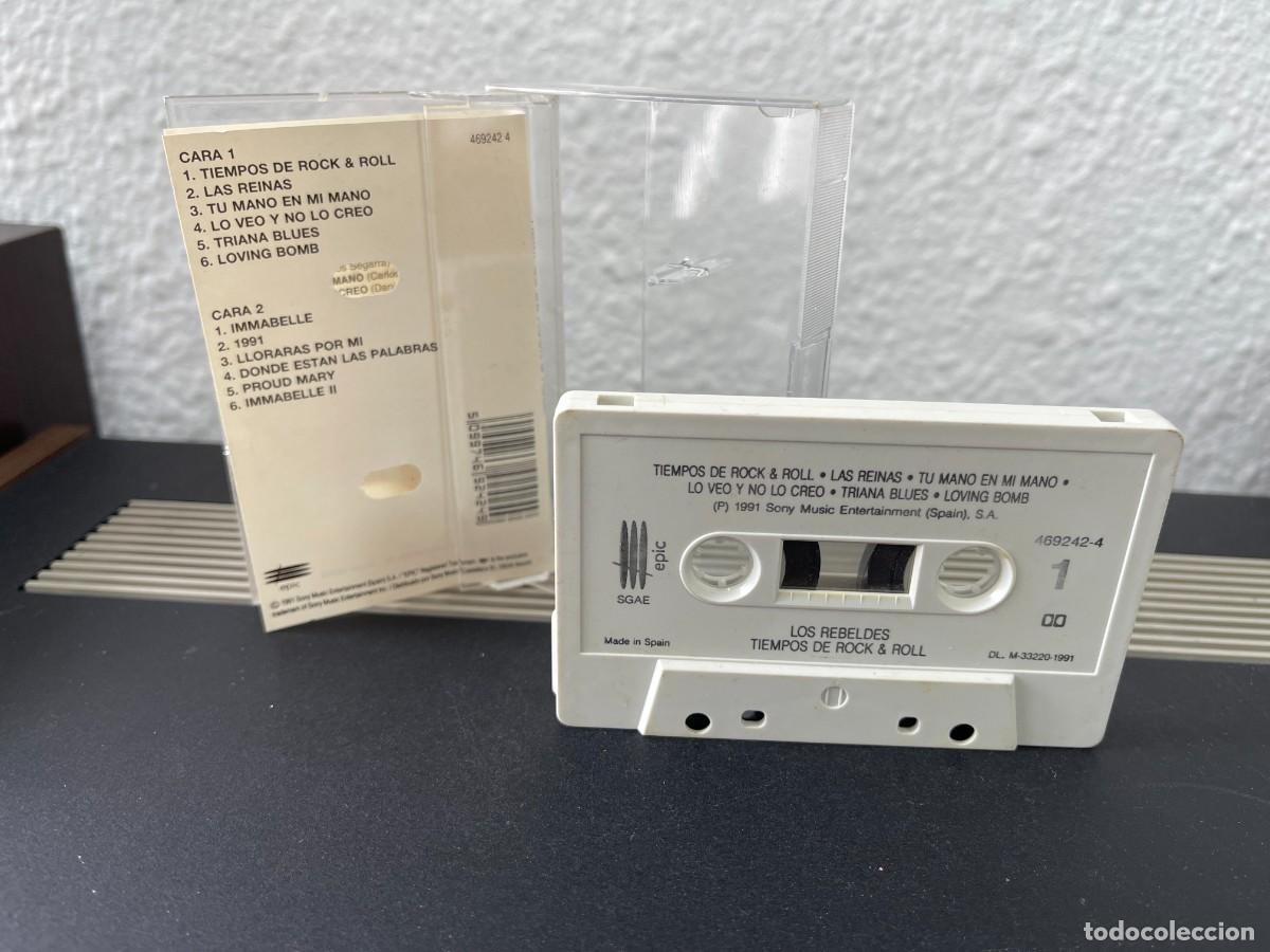 Casetes antiguos: Los Rebeldes - Tiempos De Rock & Roll cassette - Foto 2