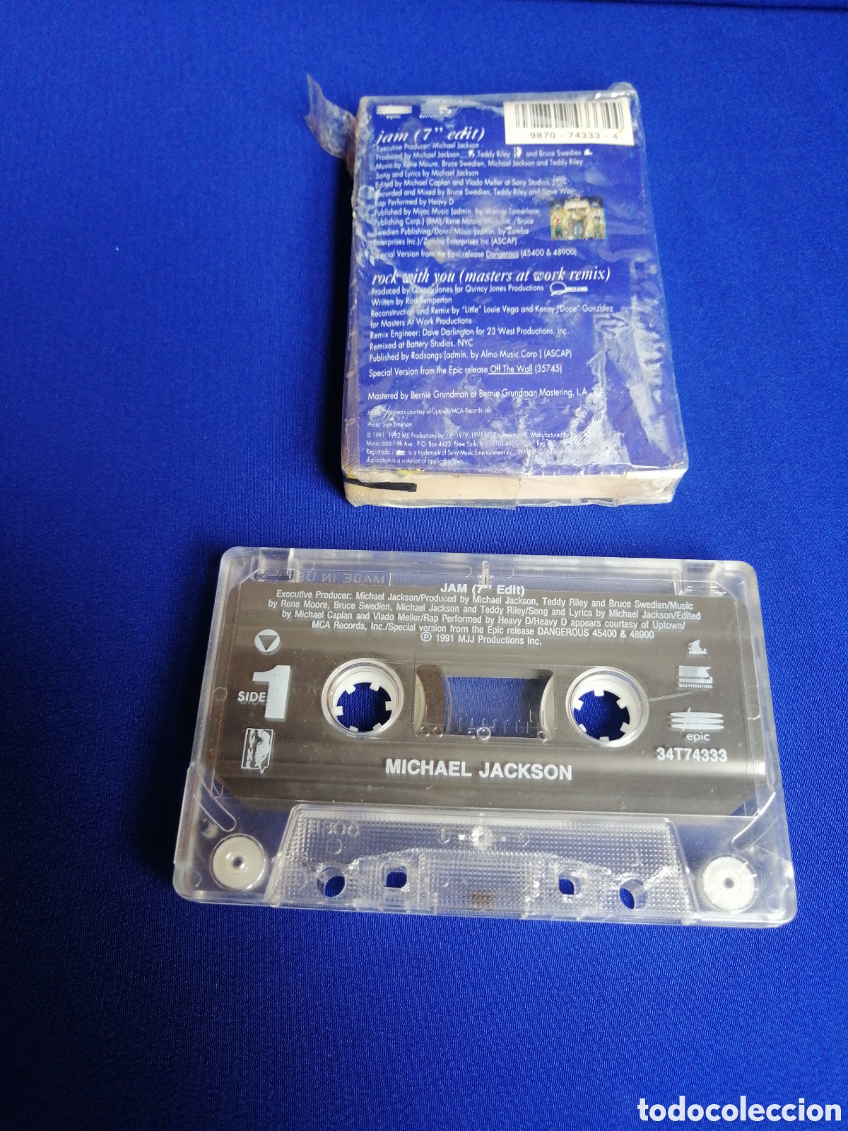 Casetes antiguos: MICHAEL JACKSON - JAM a&ntilde;o 1979 (dif&iacute;cil de conseguir) - Foto 3